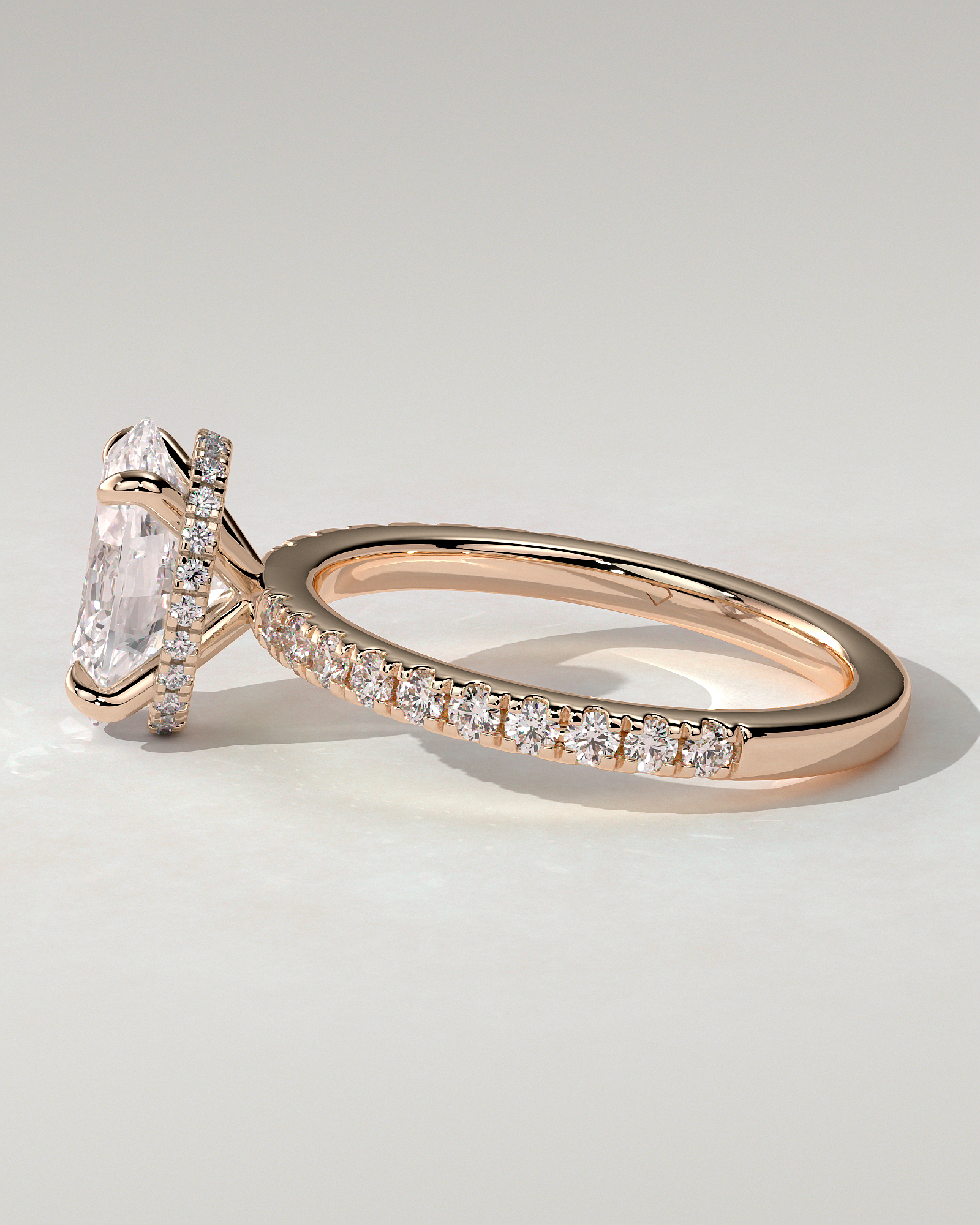 Evangeline Solitaire Oval Ring