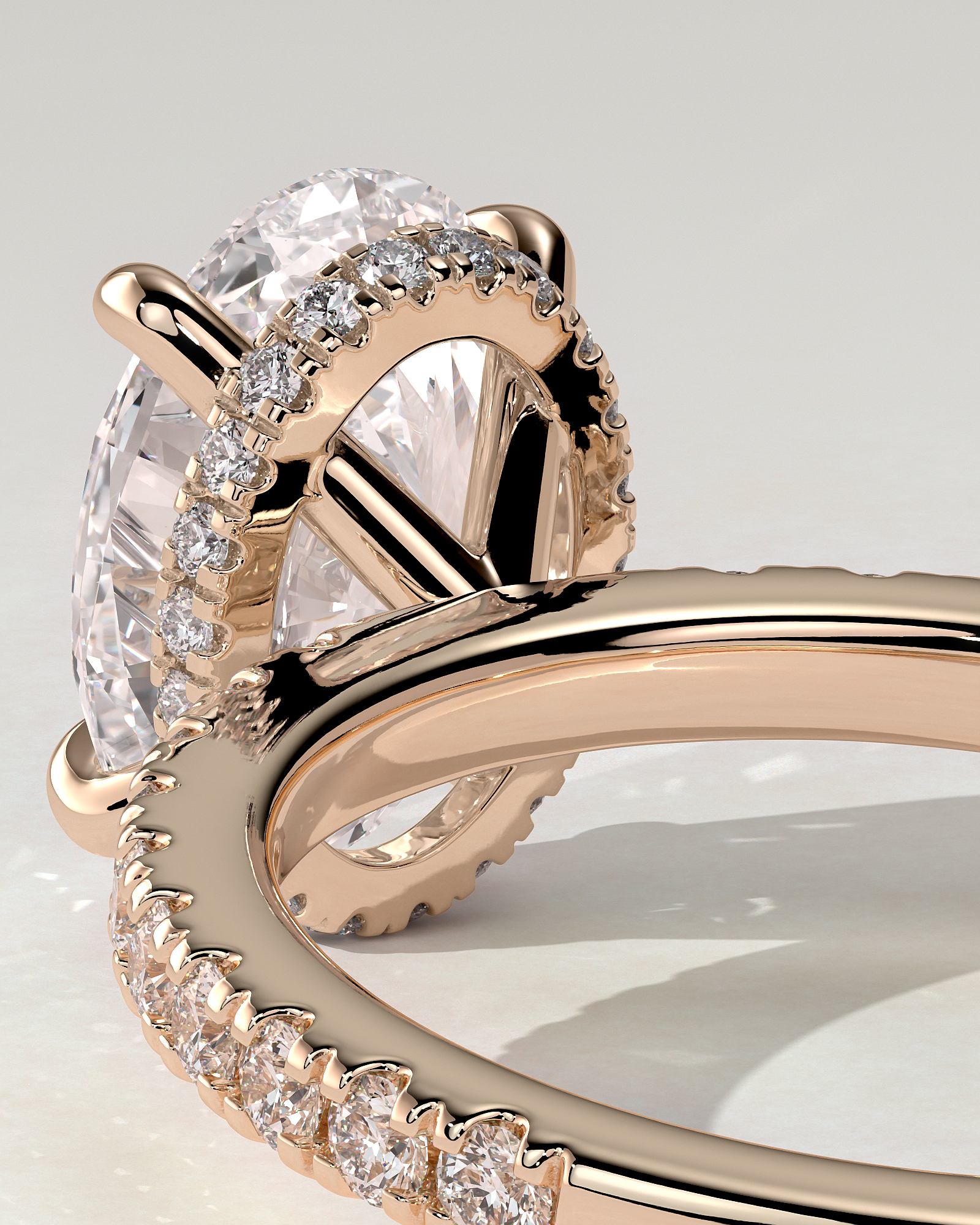 Evangeline Solitaire Oval Ring