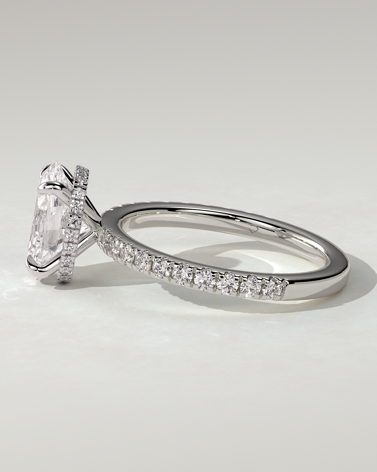Evangeline Solitaire Oval Ring
