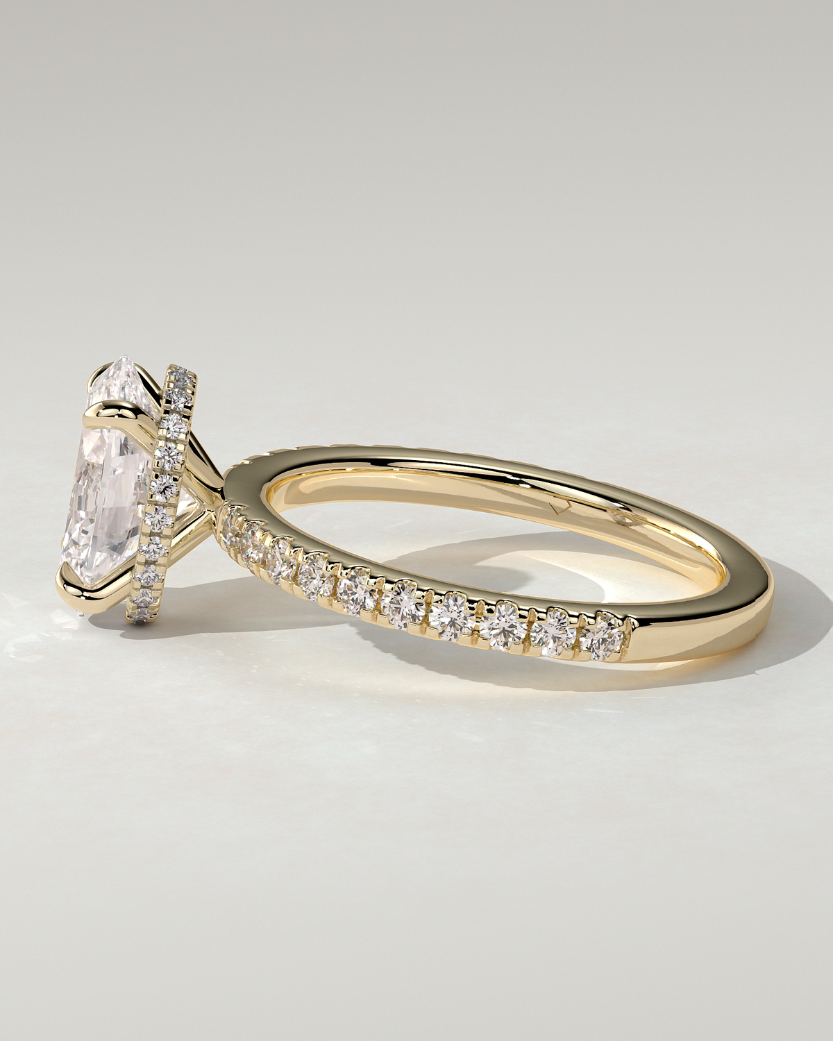 Evangeline Solitaire Oval Ring