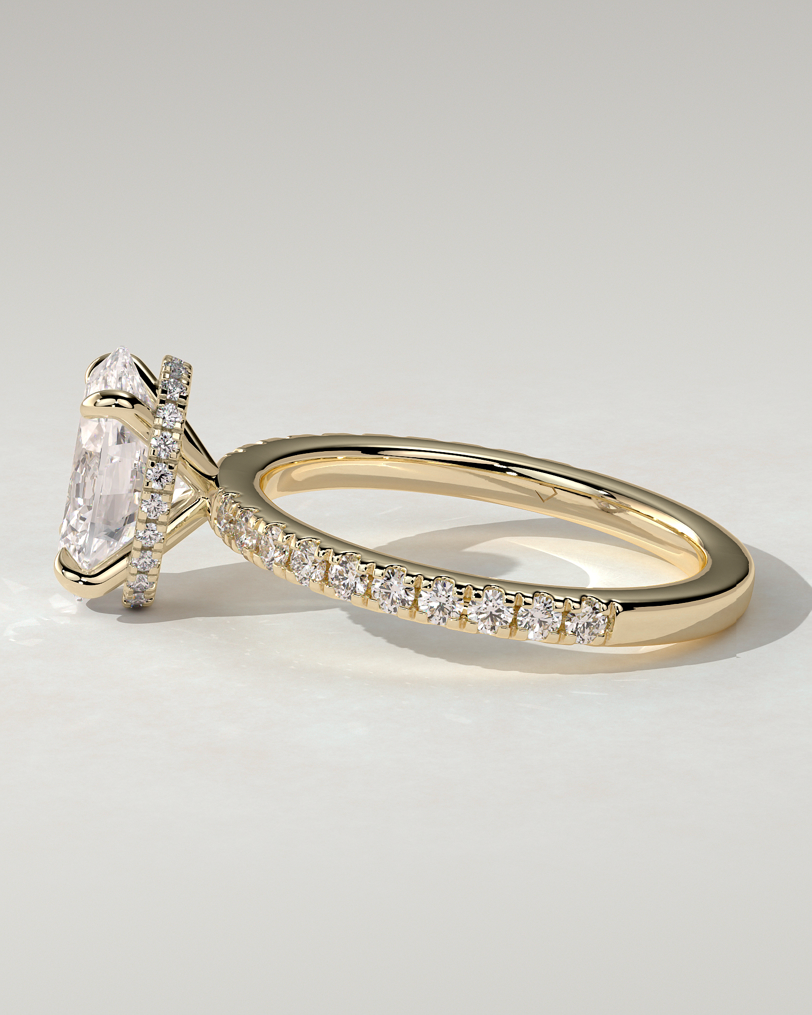 Evangeline Solitaire Oval Ring