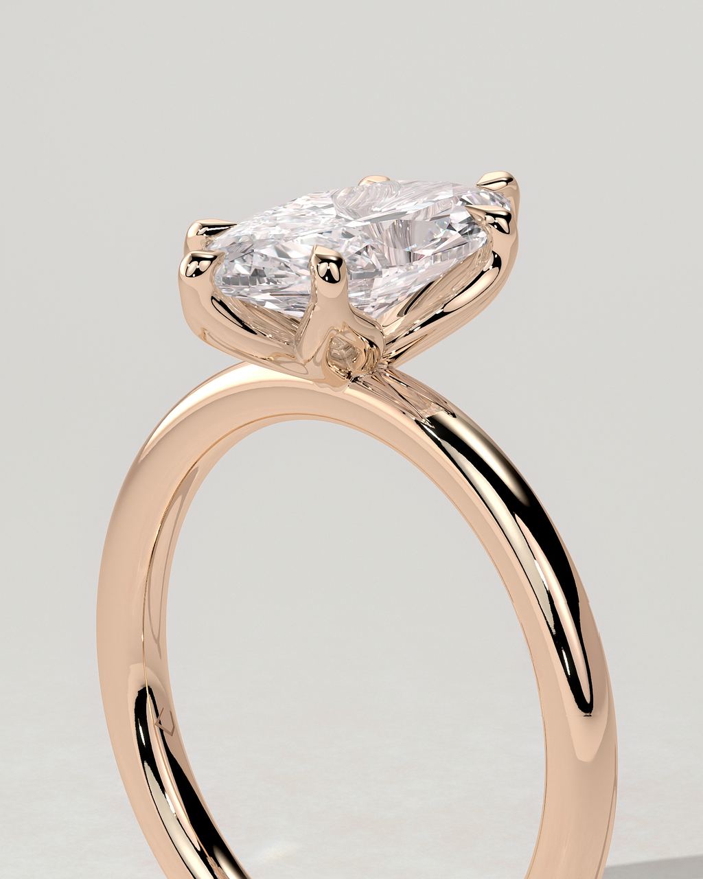 Eve Solitaire Marquise Ring