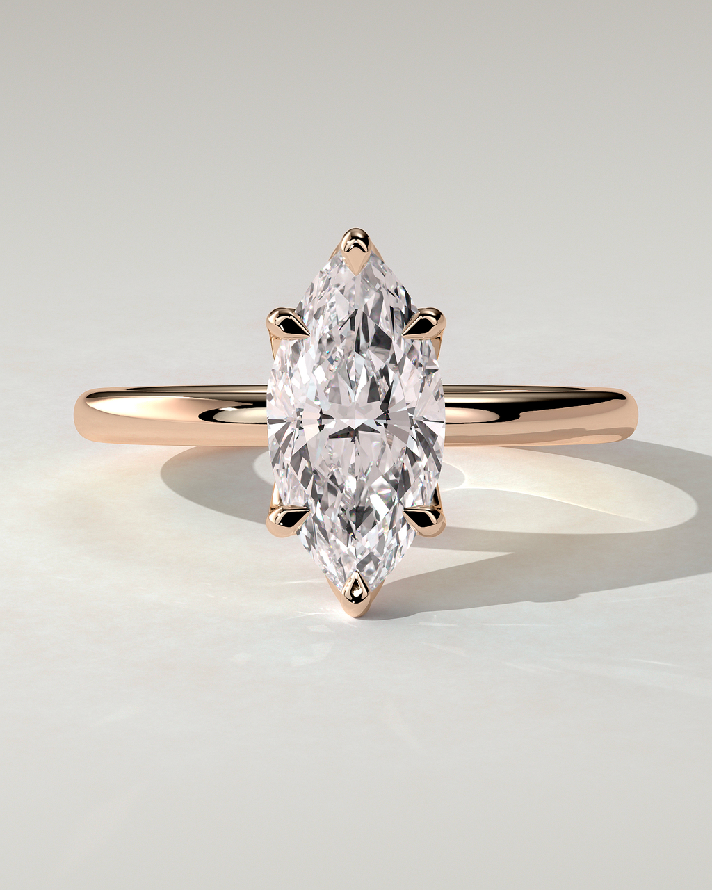Eve Solitaire Marquise Ring
