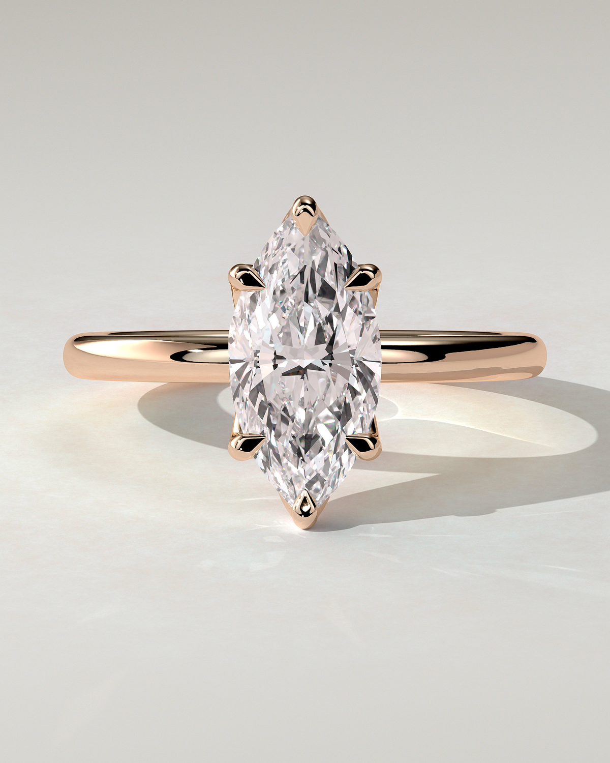 Eve Solitaire Marquise Ring