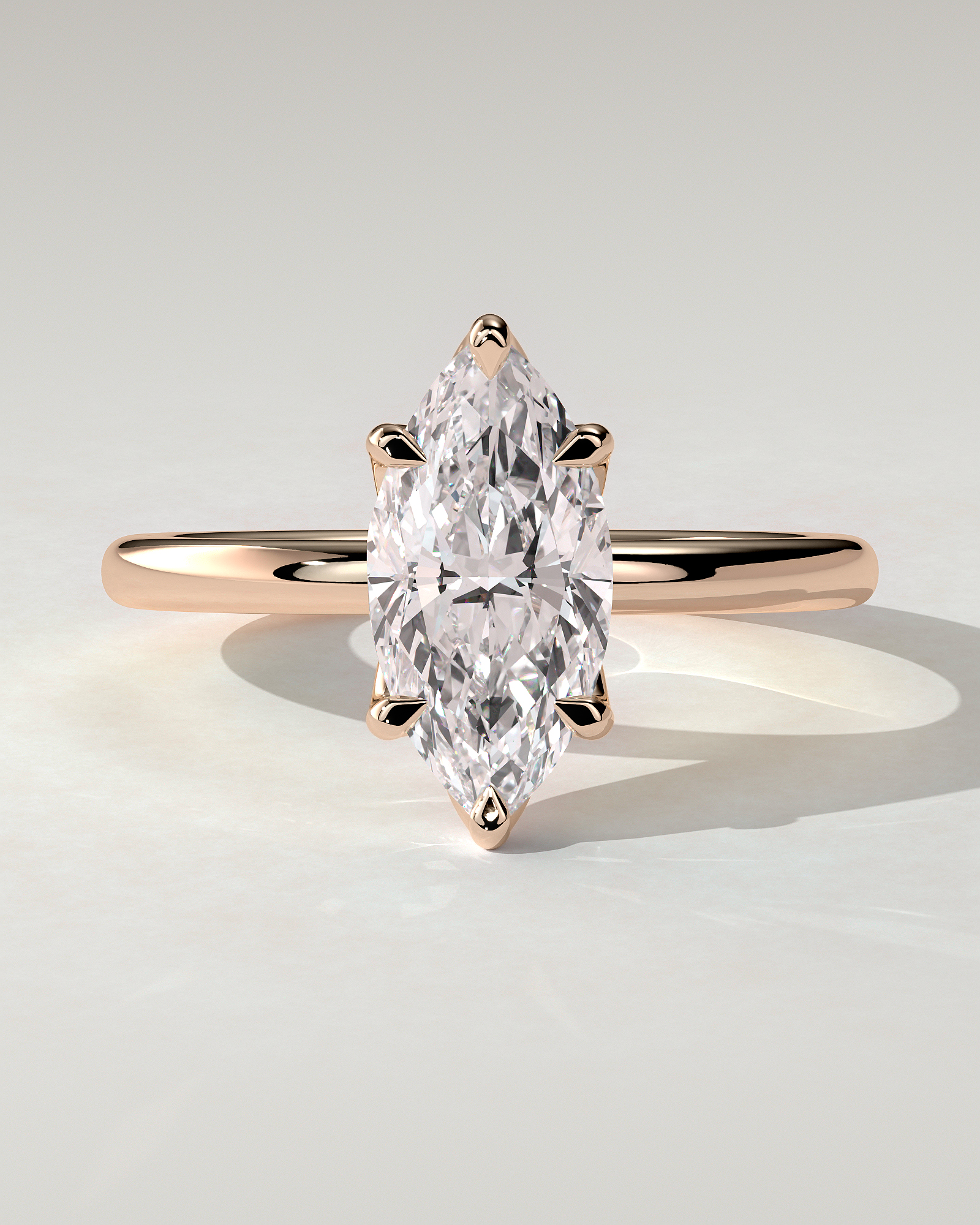 Eve Solitaire Marquise Ring