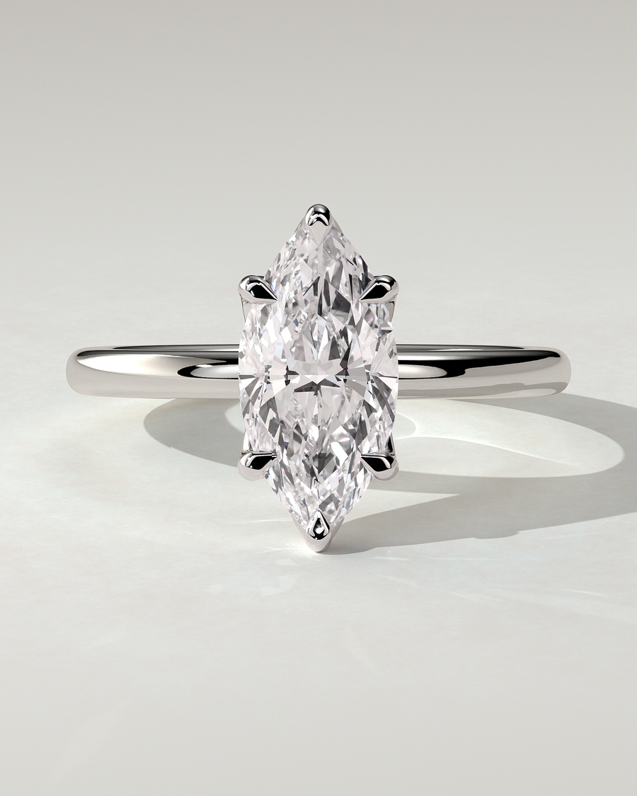 Eve Solitaire Marquise Ring