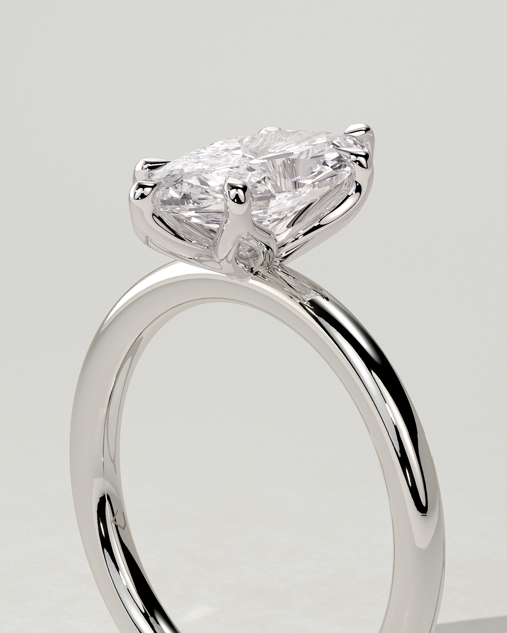 Eve Solitaire Marquise Ring