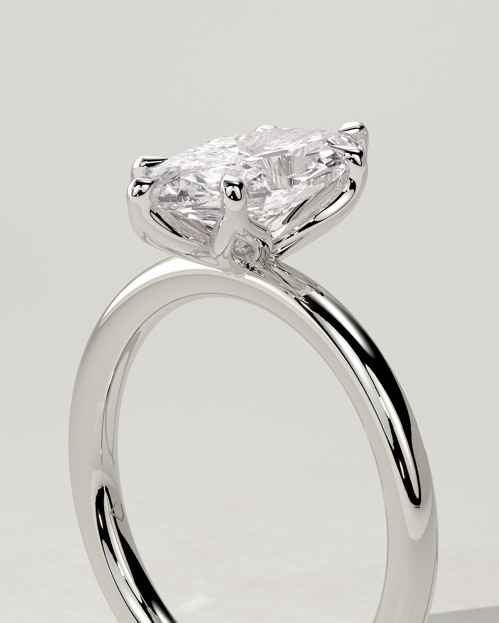 Eve Solitaire Marquise Ring