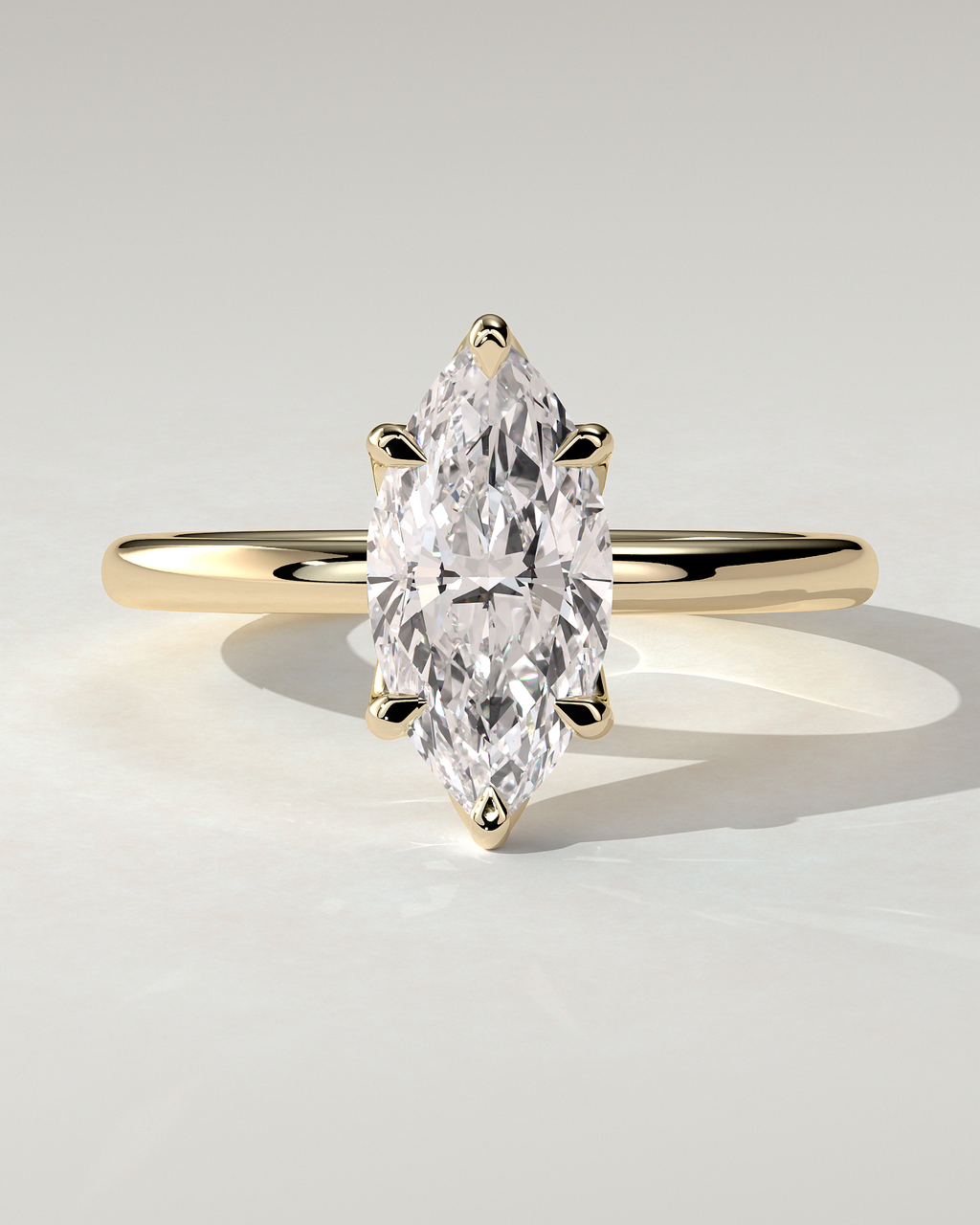 Eve Solitaire Marquise Ring