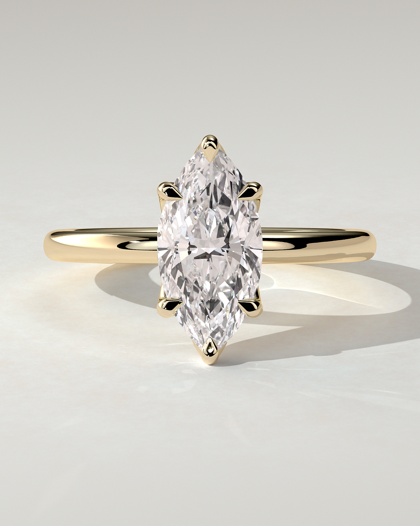 Eve Solitaire Marquise Ring