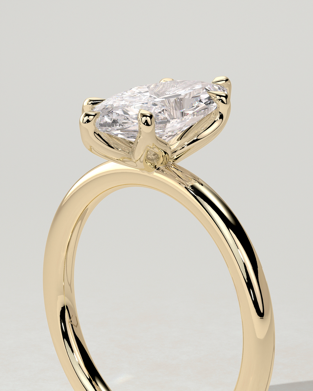 Eve Solitaire Marquise Ring
