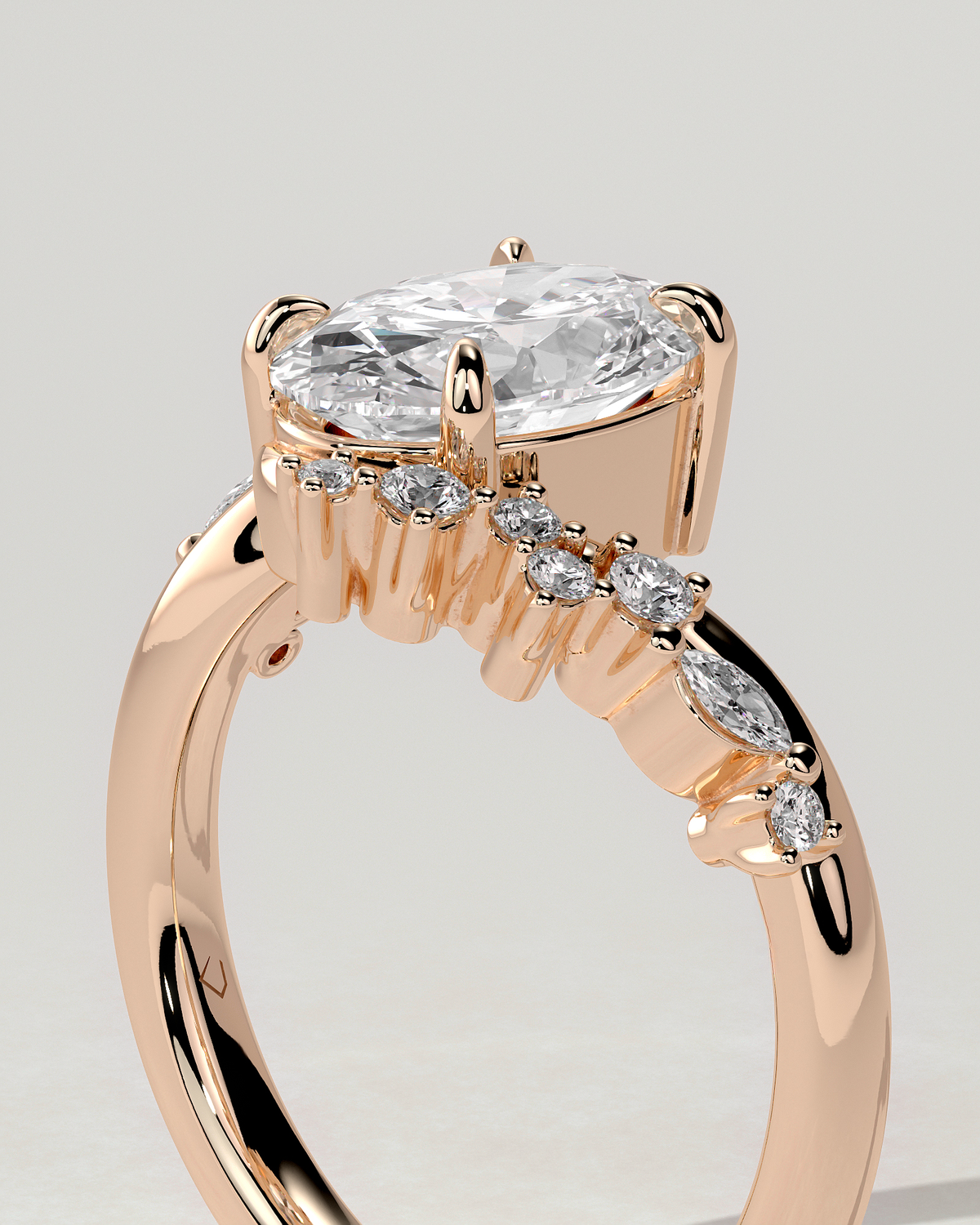 Ezmerelda Solitaire Oval Ring