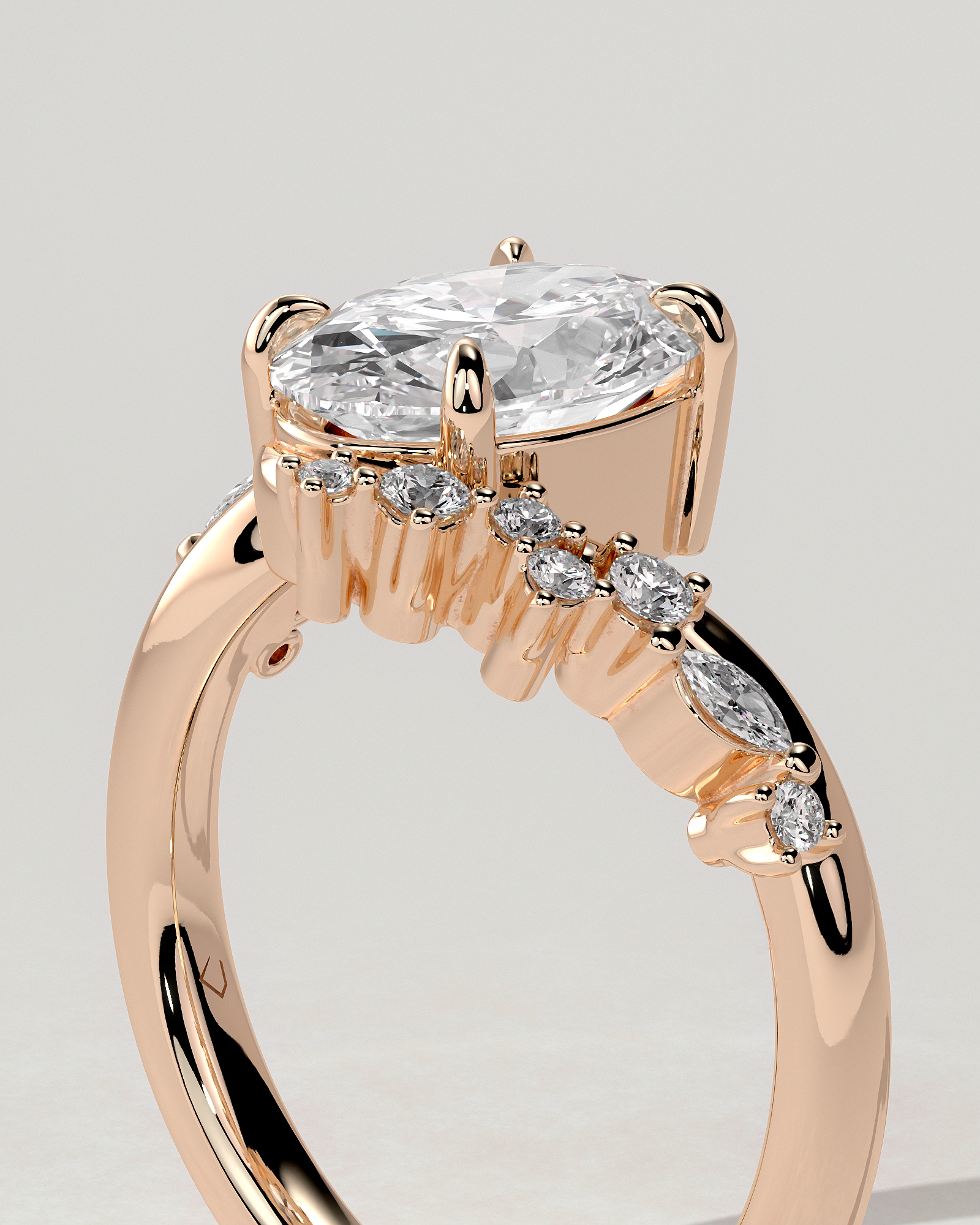 Ezmerelda Solitaire Oval Ring