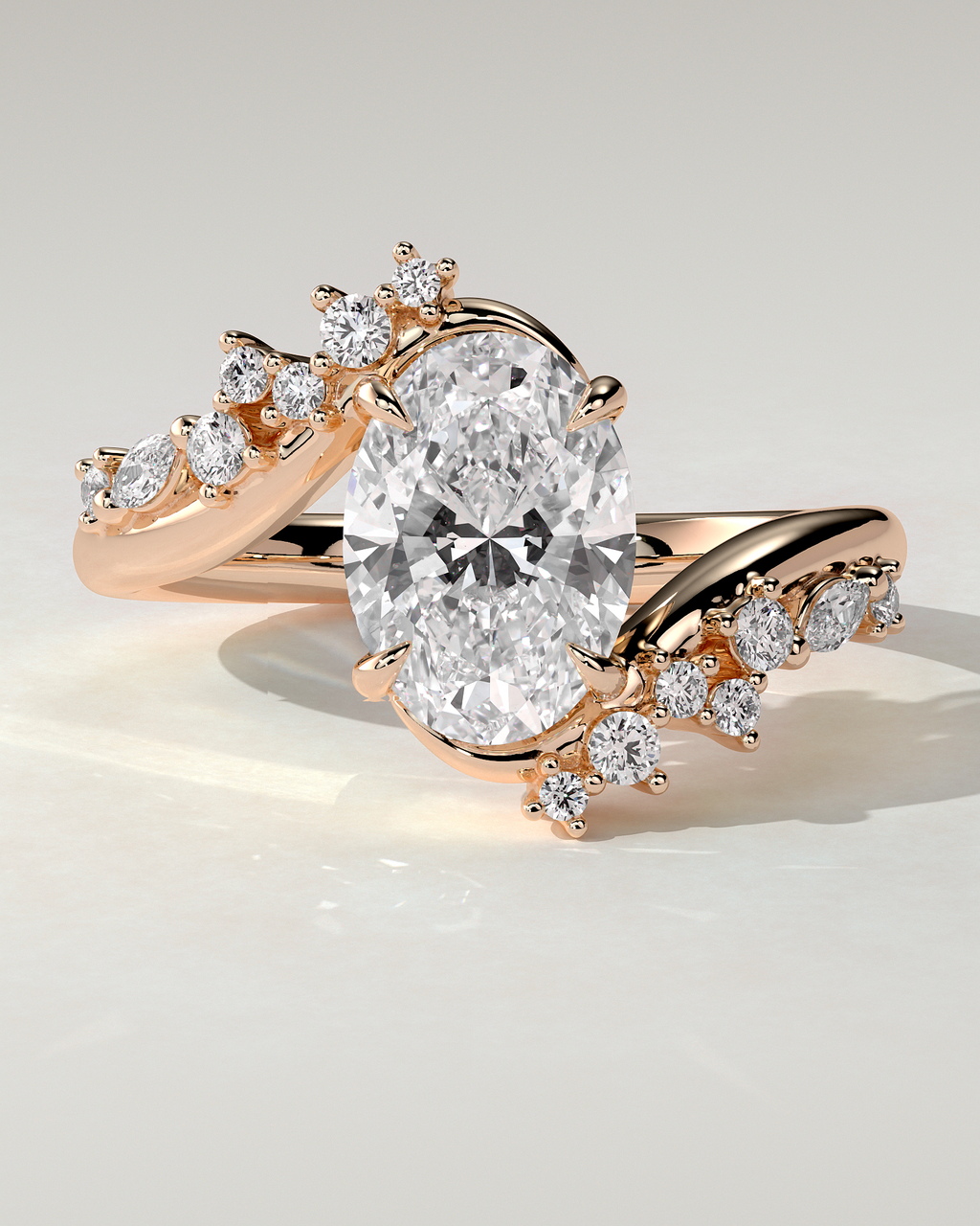Ezmerelda Solitaire Oval Ring