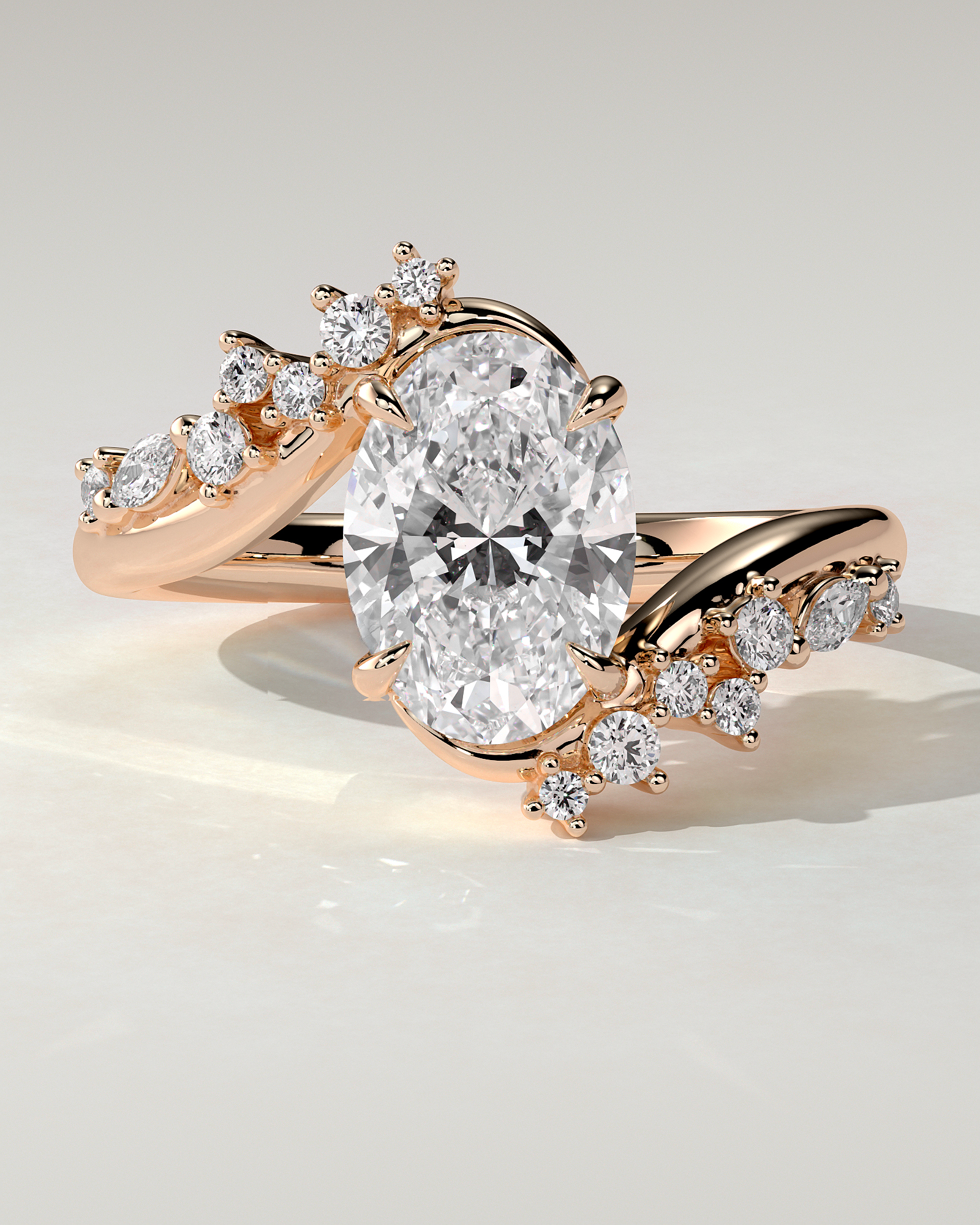 Ezmerelda Solitaire Oval Ring