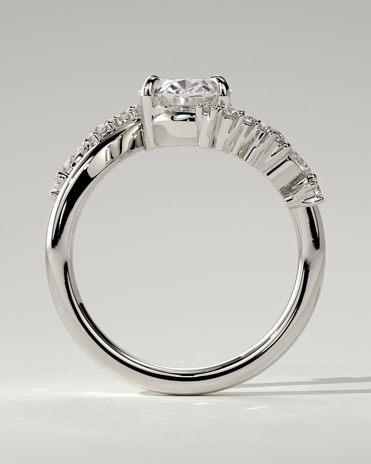 Ezmerelda Solitaire Oval Ring