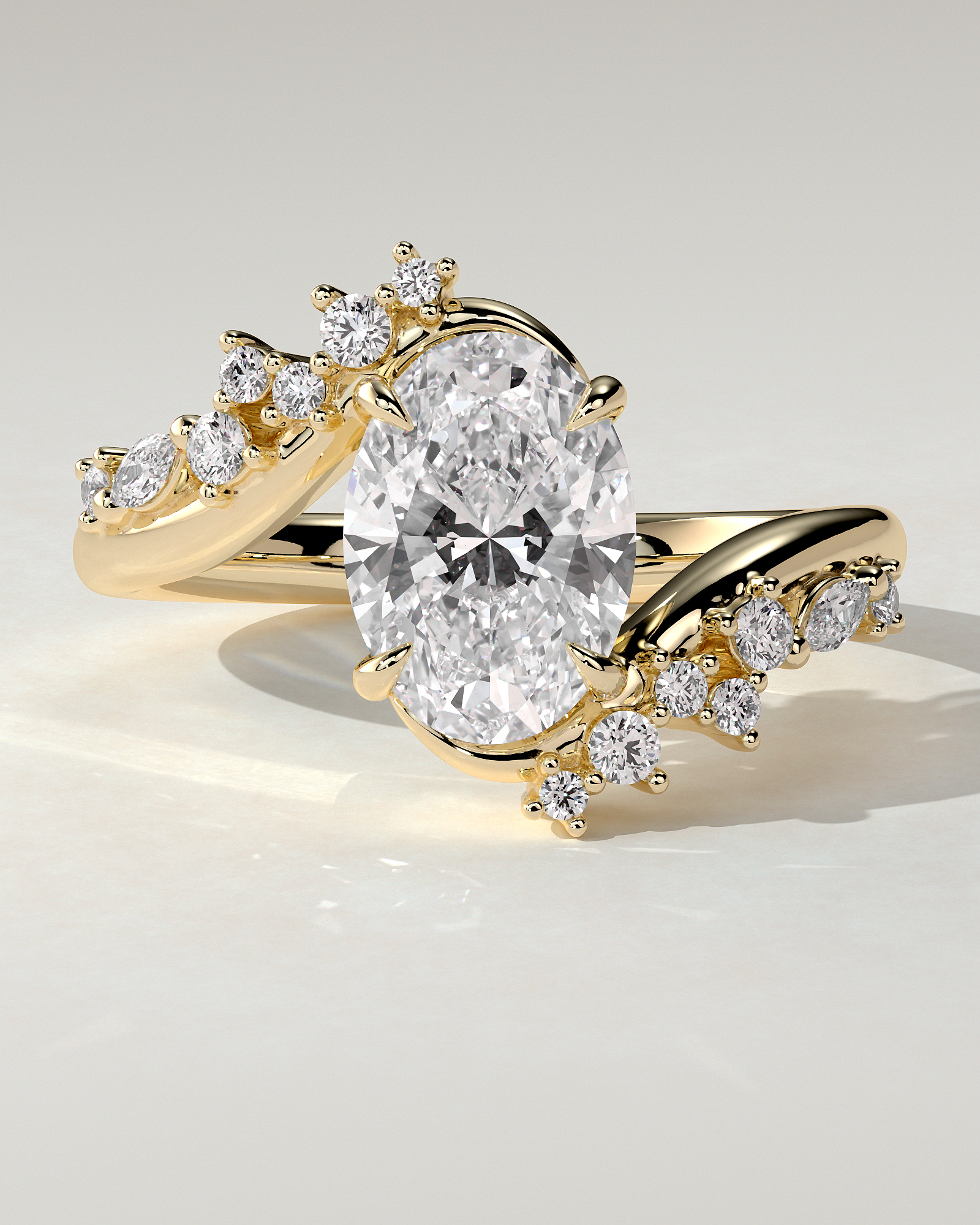 Ezmerelda Solitaire Oval Ring
