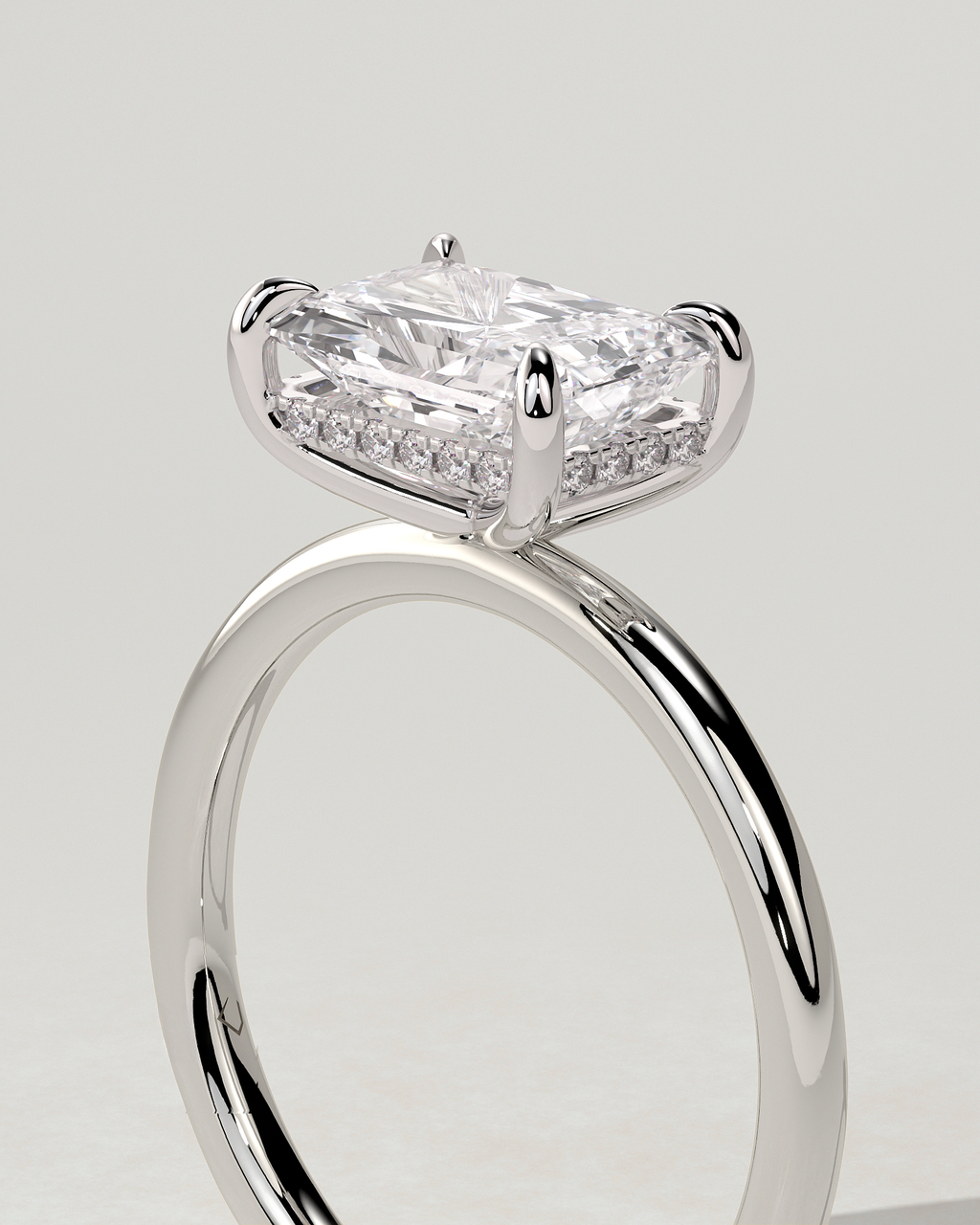 Francene Solitaire Radiant Ring