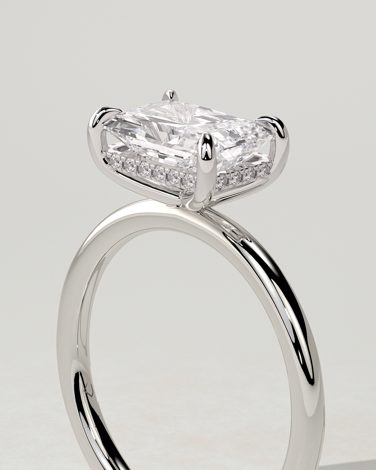 Francene Solitaire Radiant Ring