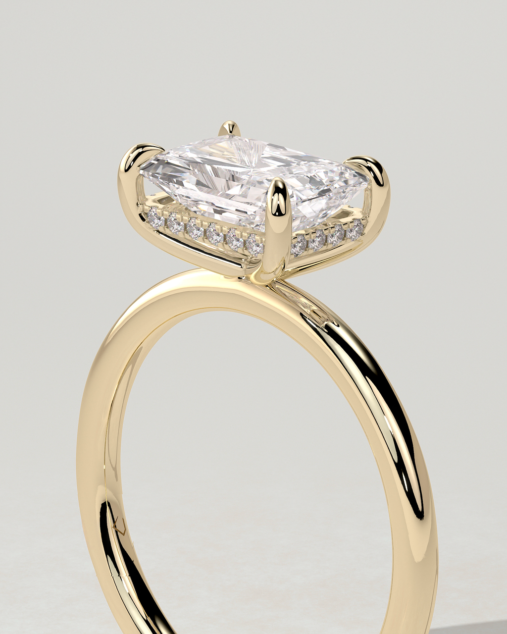 Francene Solitaire Radiant Ring