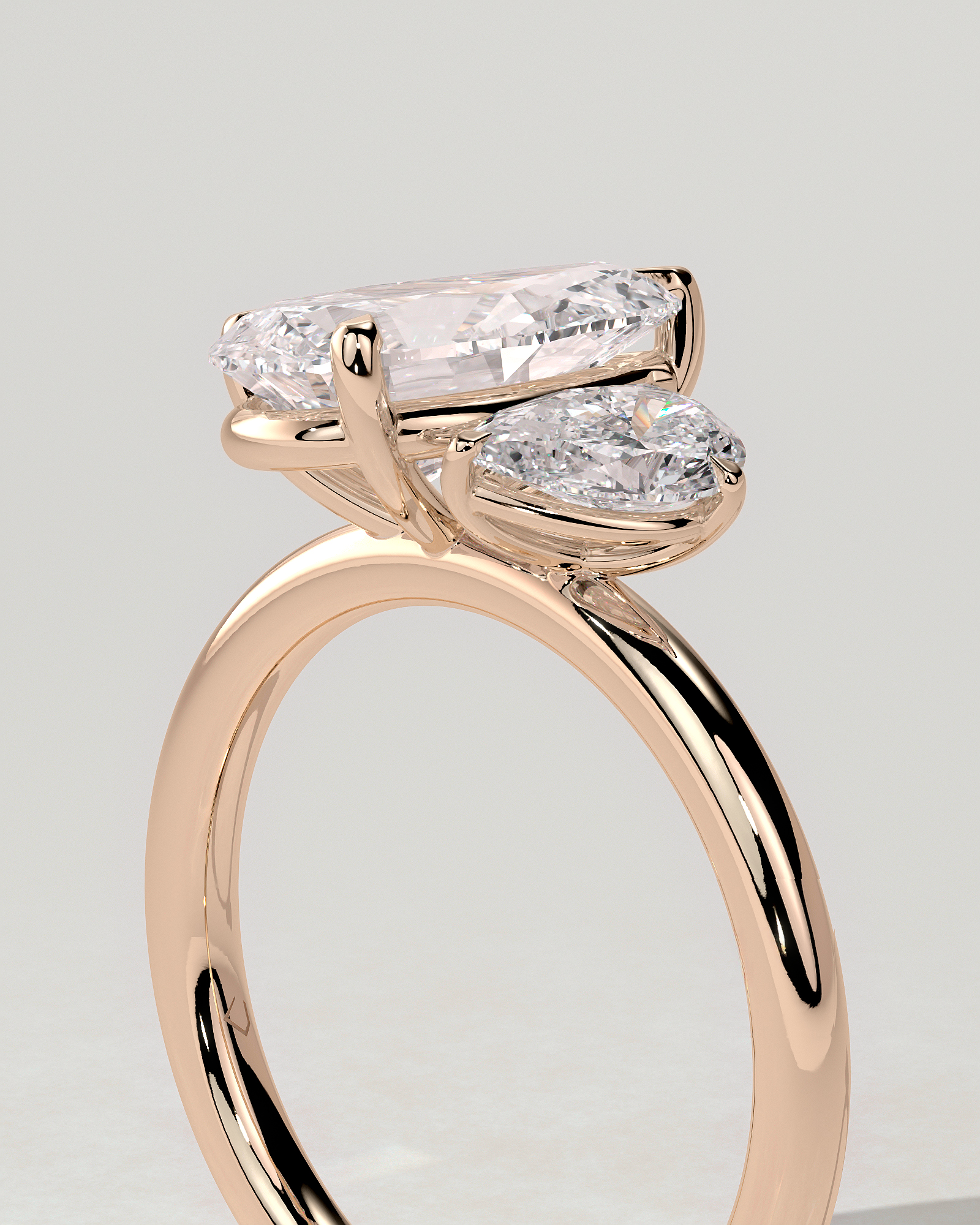 Francesca Toi Et Moi Pear Ring
