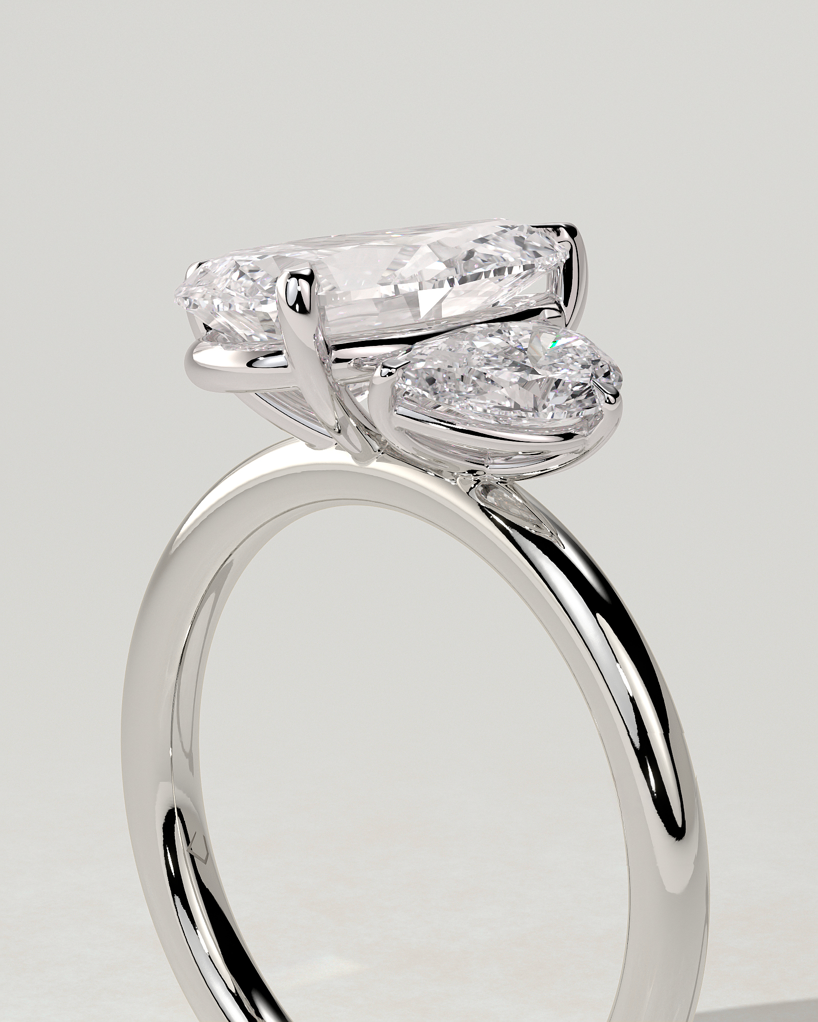 Francesca Toi Et Moi Pear Ring