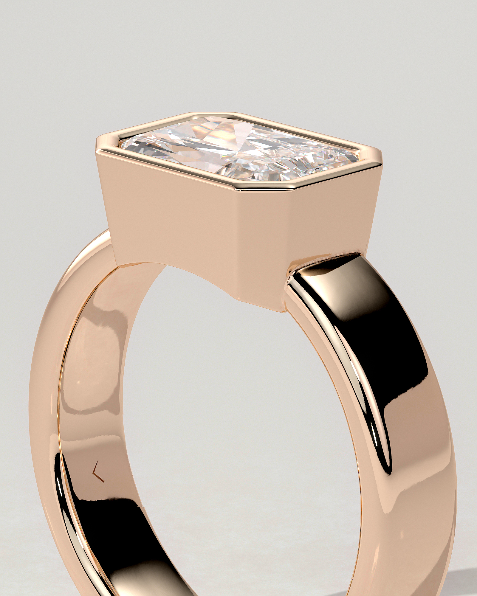 Frankie Bezel Radiant Ring