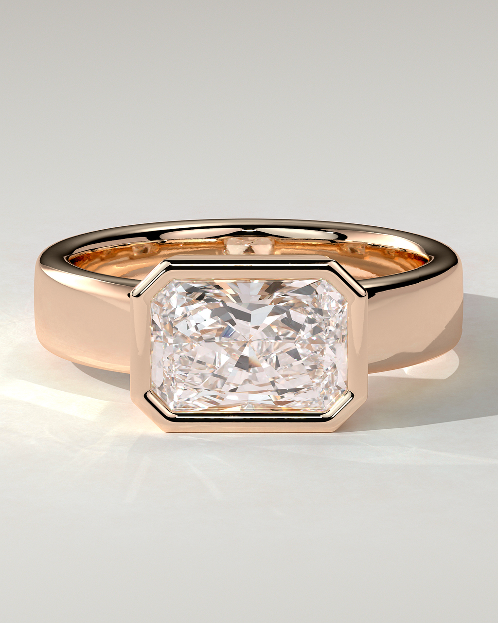 Frankie Bezel Radiant Ring