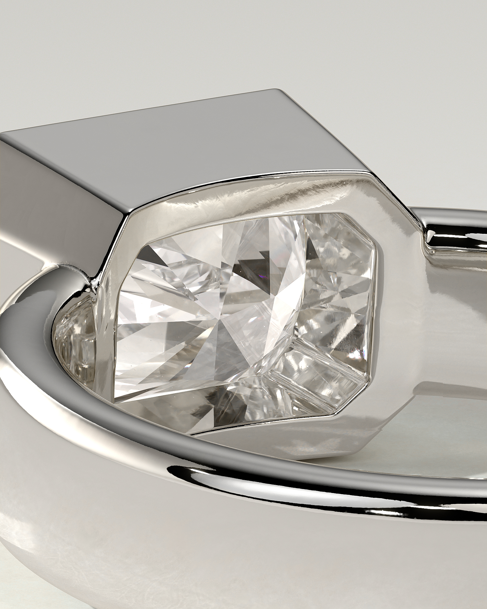 Frankie Bezel Radiant Ring