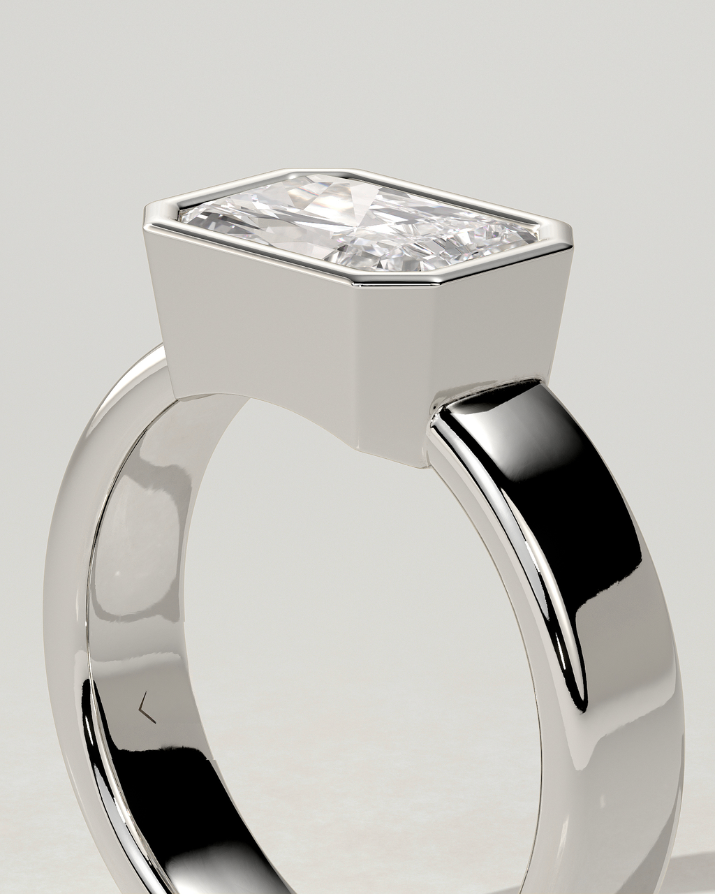 Frankie Bezel Radiant Ring