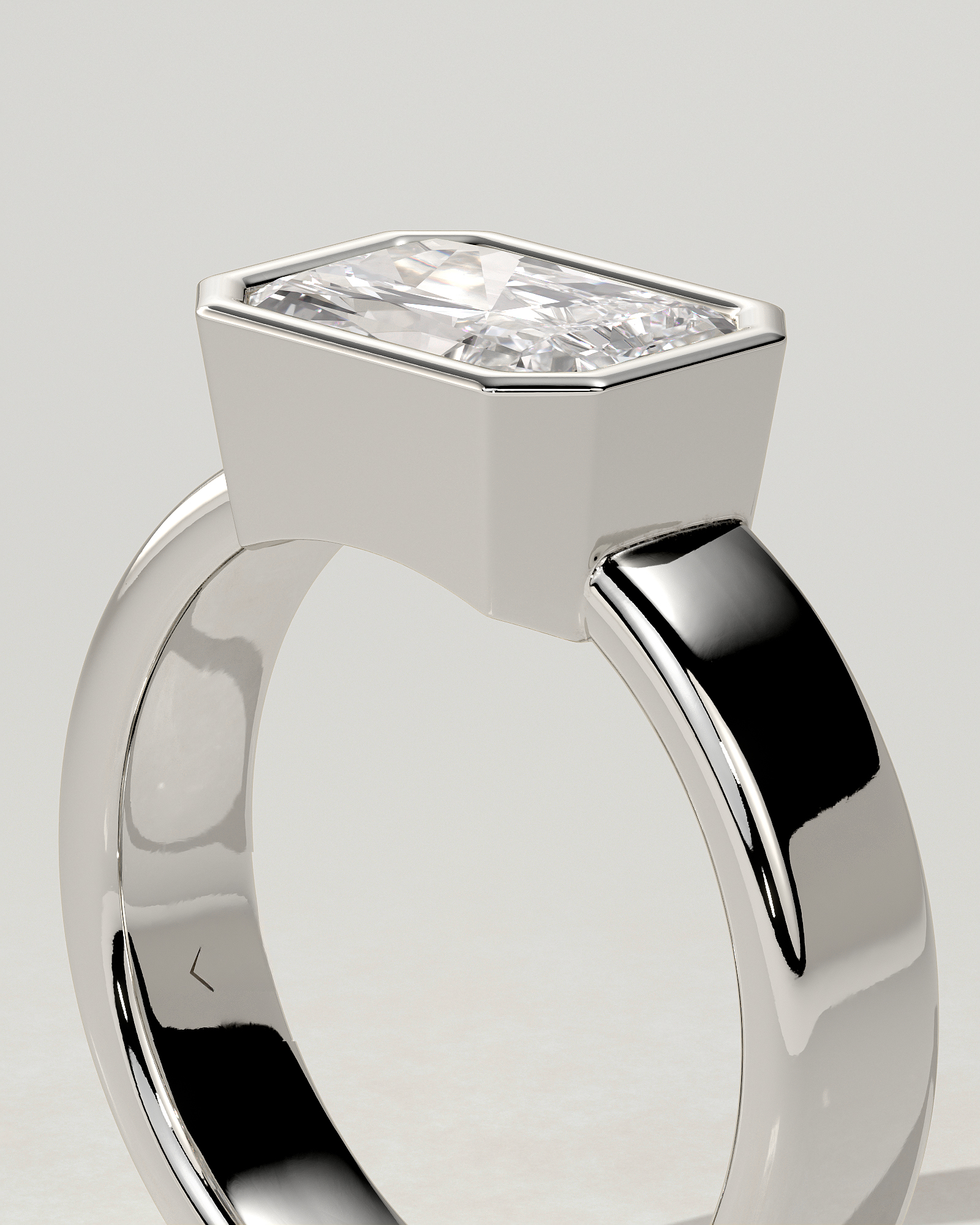 Frankie Bezel Radiant Ring