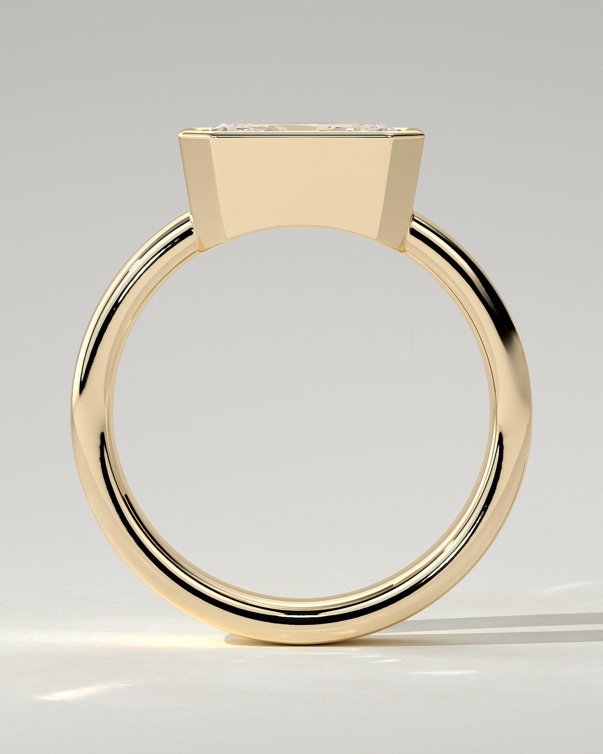 Frankie Bezel Radiant Ring