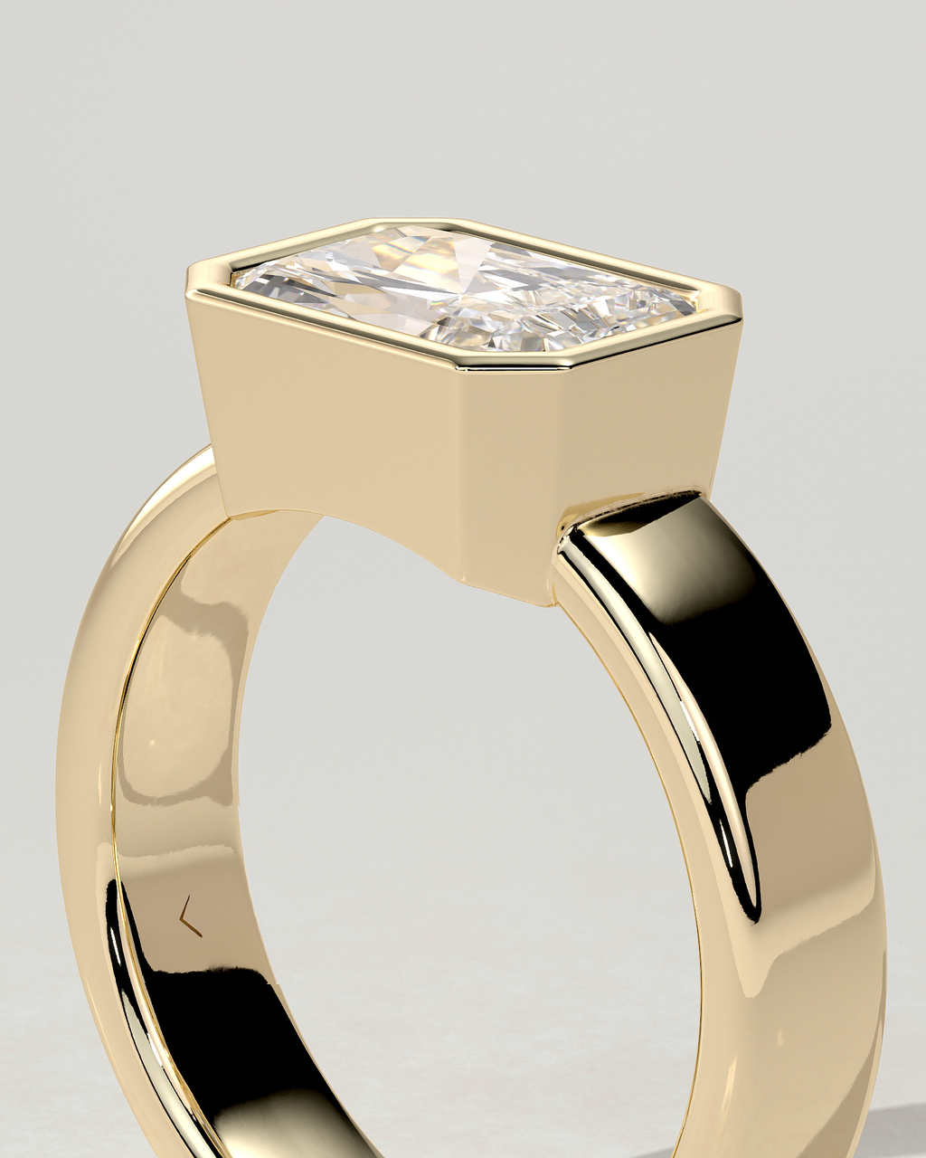 Frankie Bezel Radiant Ring