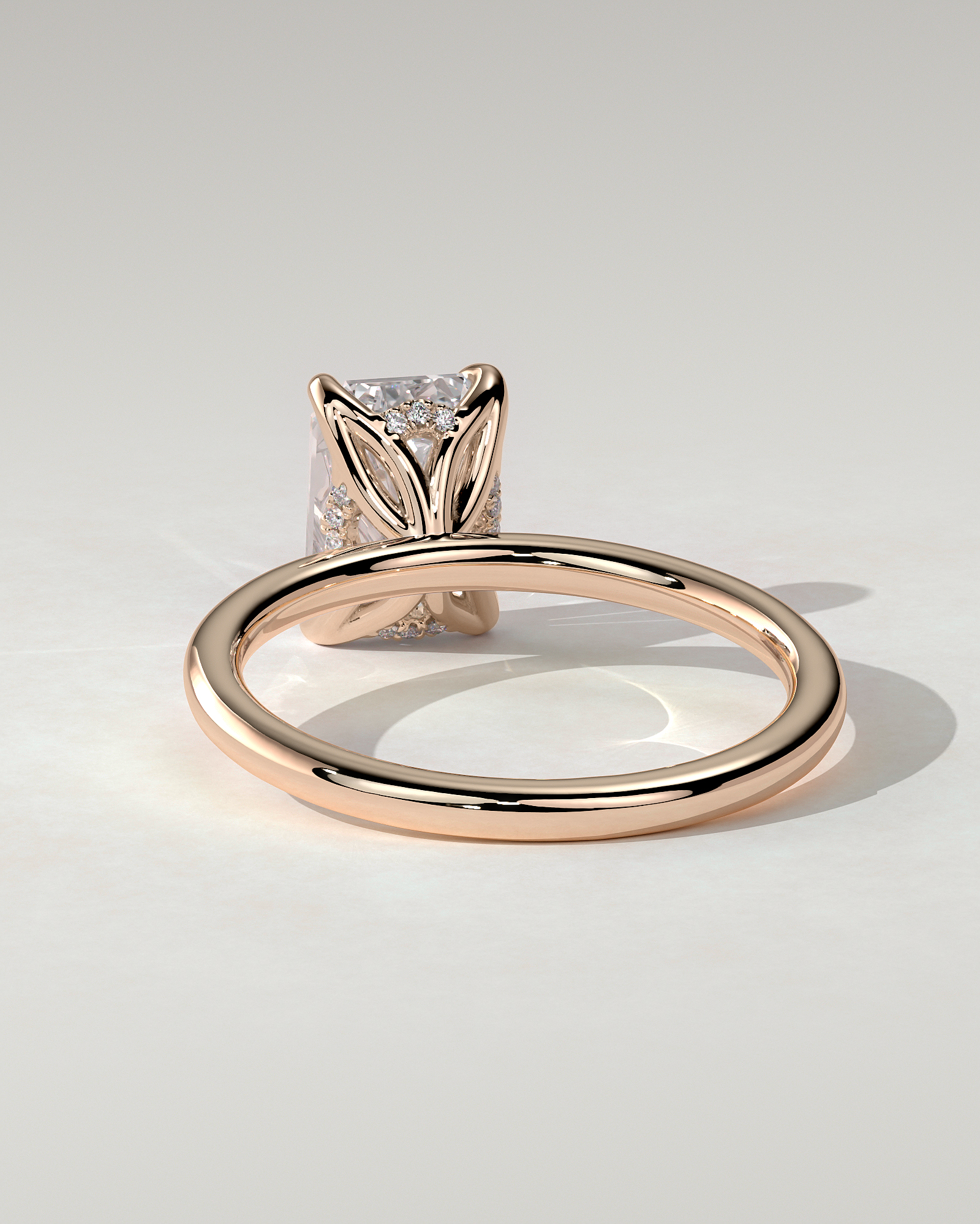 Freesia Solitaire Emerald Ring