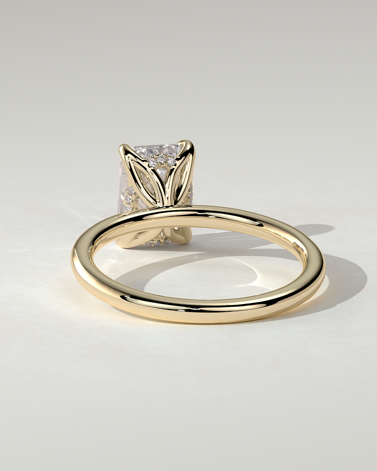 Freesia Solitaire Emerald Ring