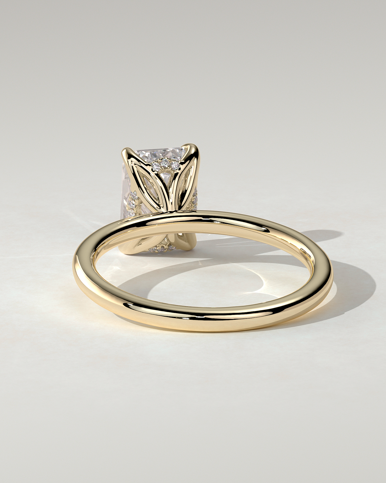Freesia Solitaire Emerald Ring