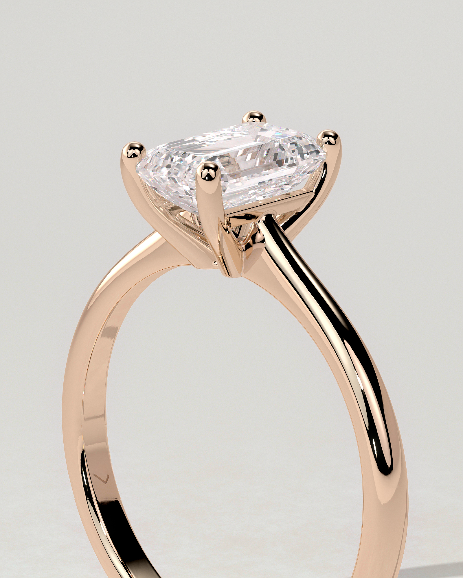 Freya Solitaire Emerald Ring