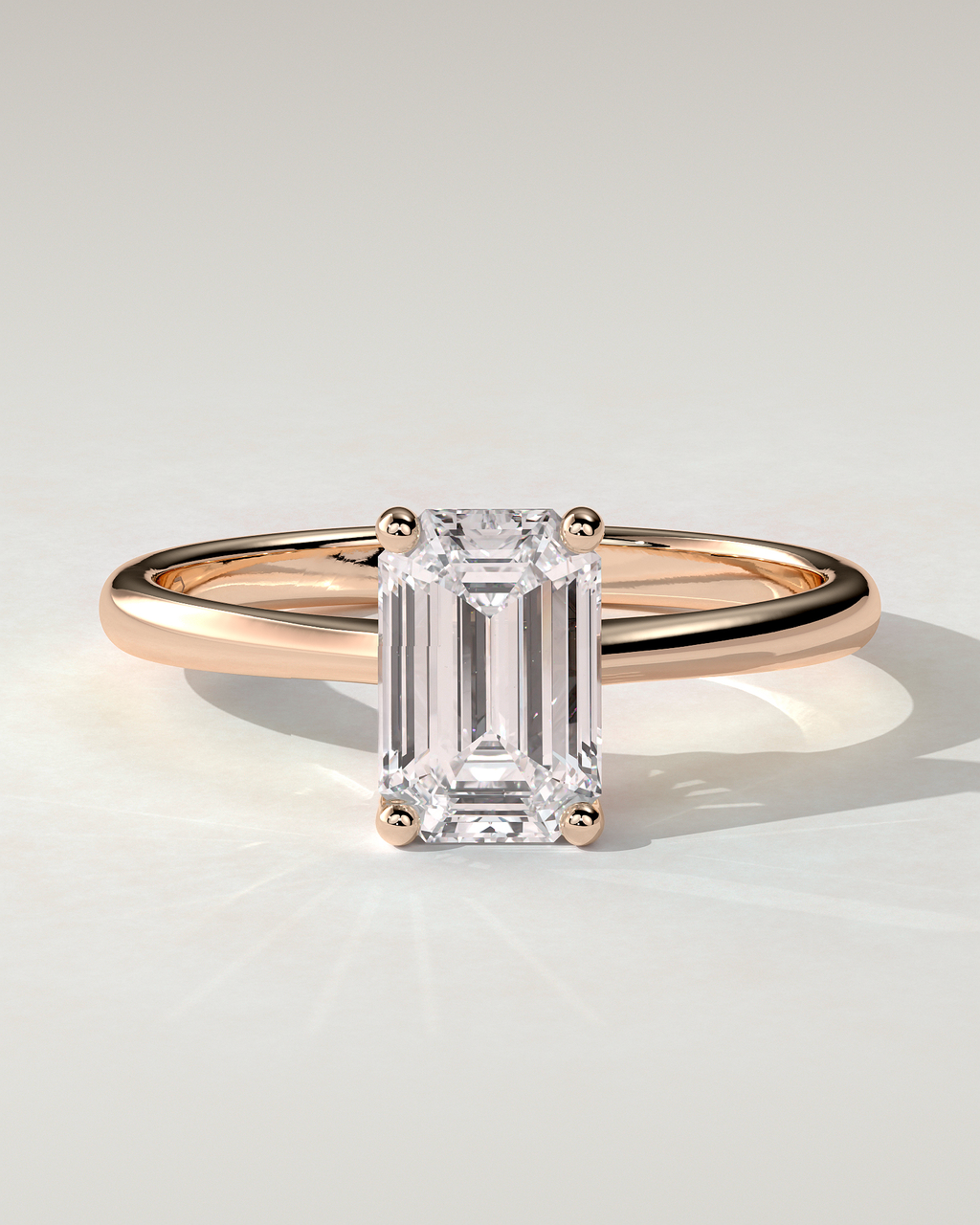 Freya Solitaire Emerald Ring