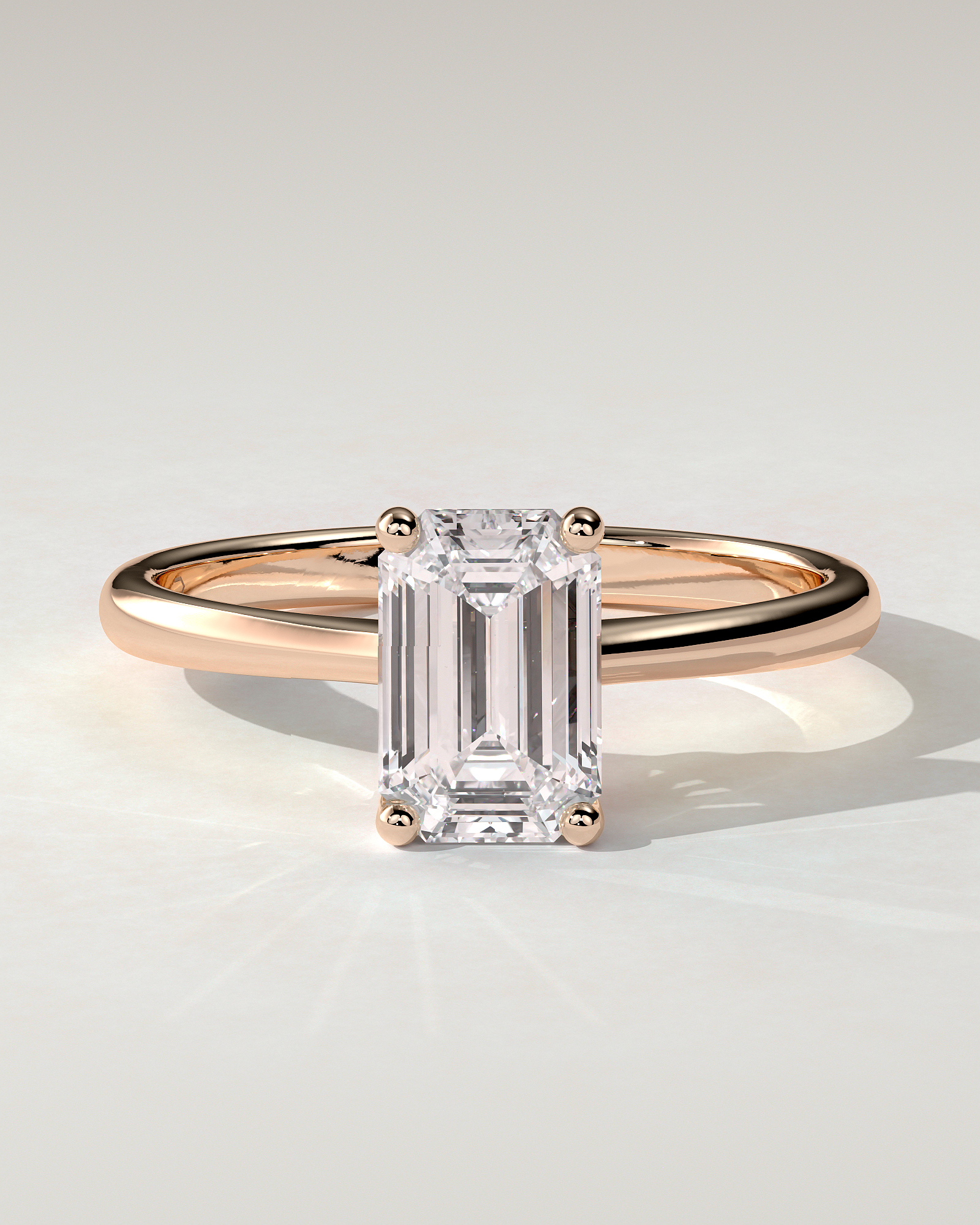 Freya Solitaire Emerald Ring