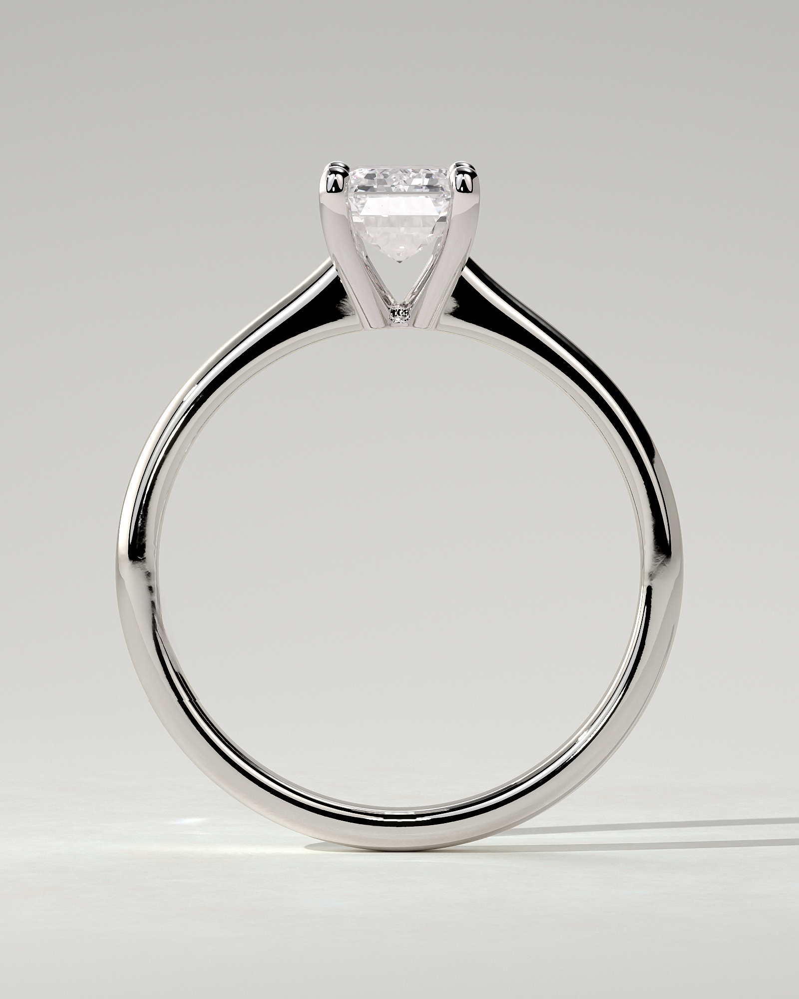 Freya Solitaire Emerald Ring