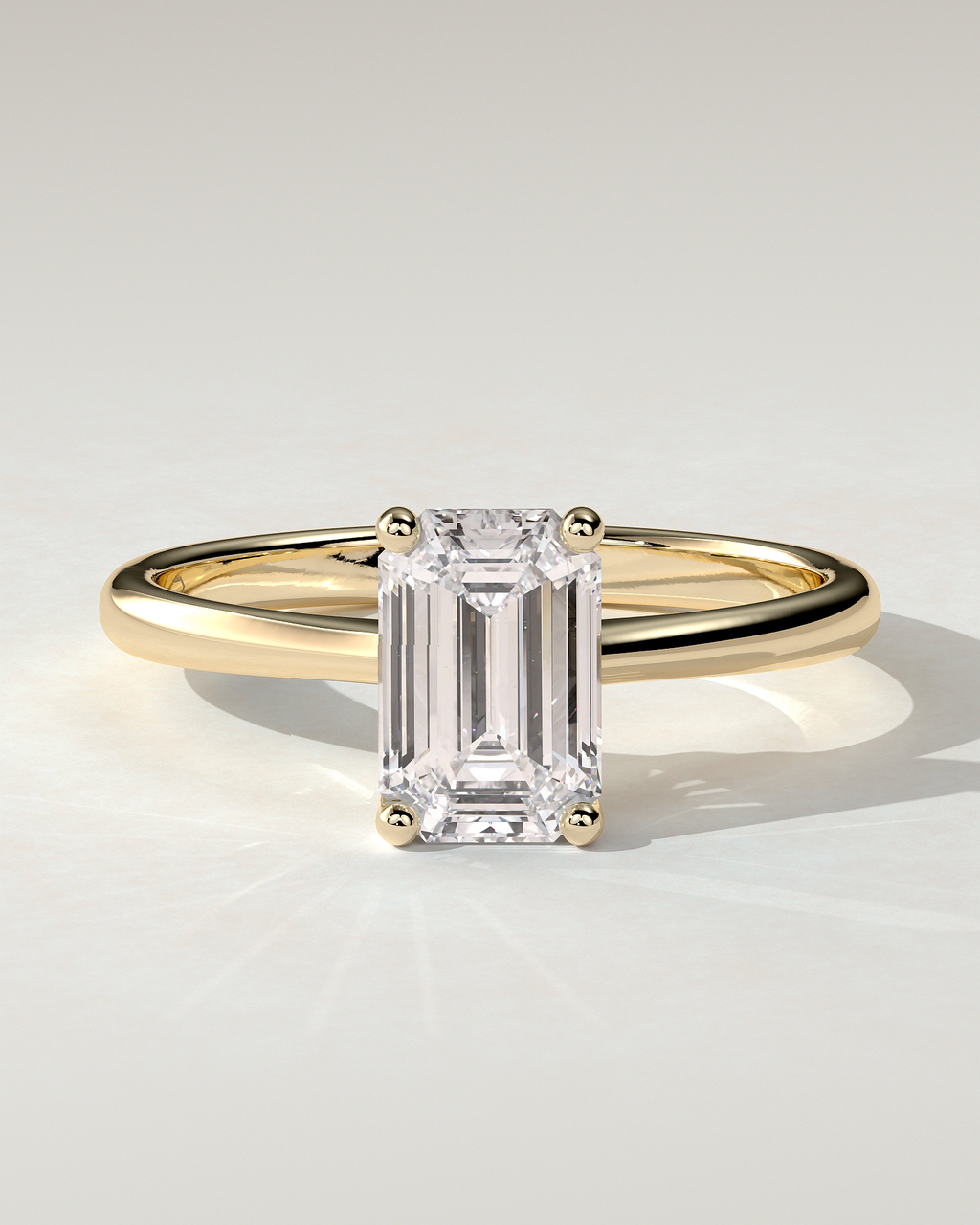 Freya Solitaire Emerald Ring