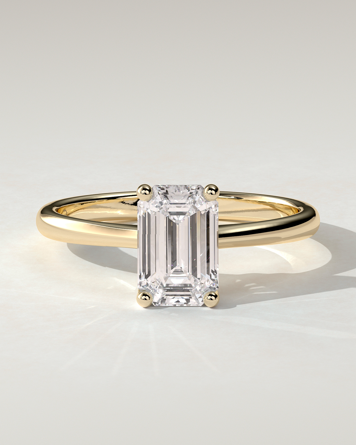 Freya Solitaire Emerald Ring
