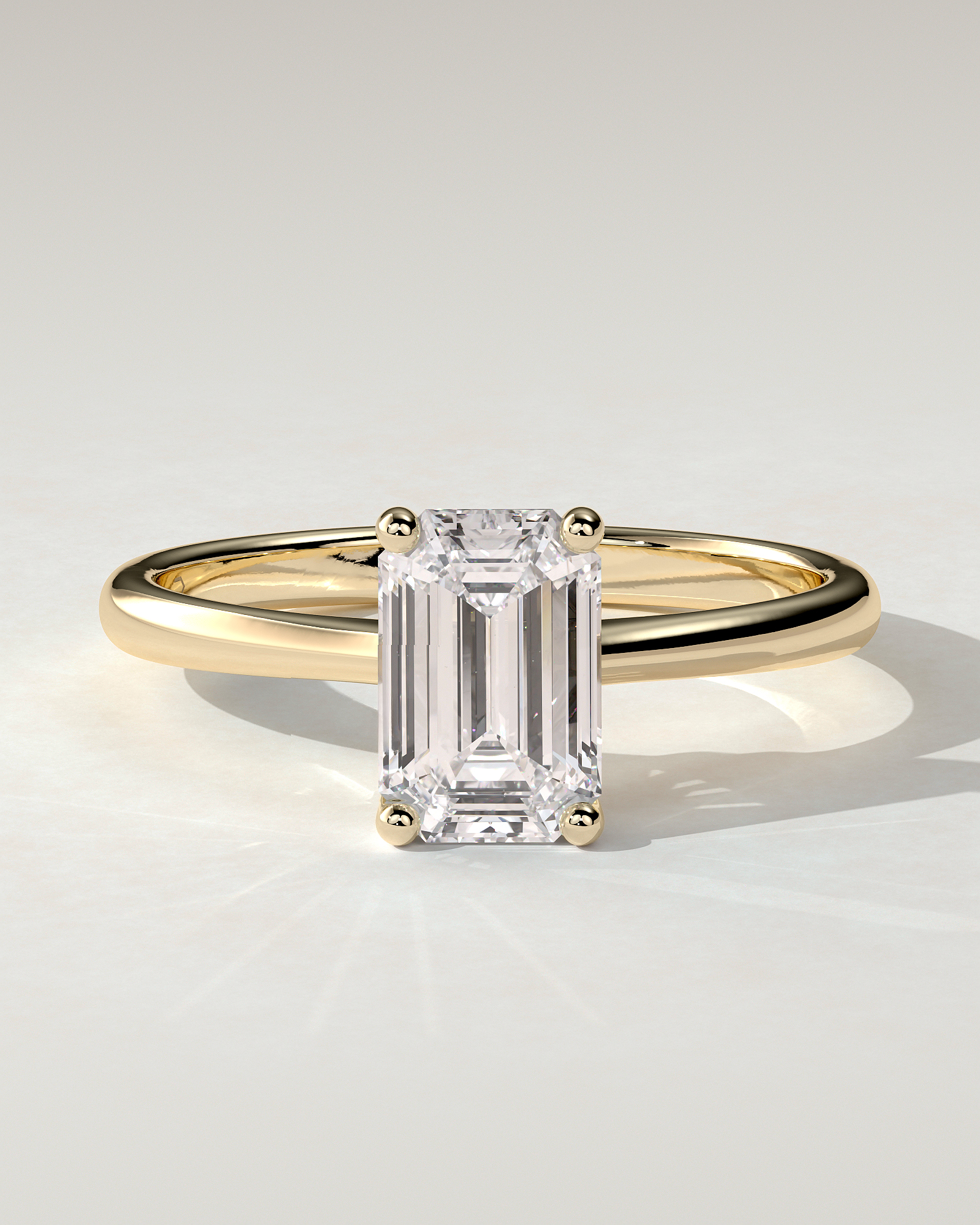 Freya Solitaire Emerald Ring