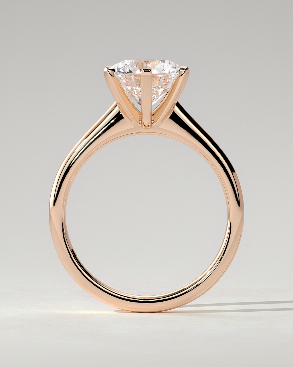 Gabrielle Solitaire Round Ring