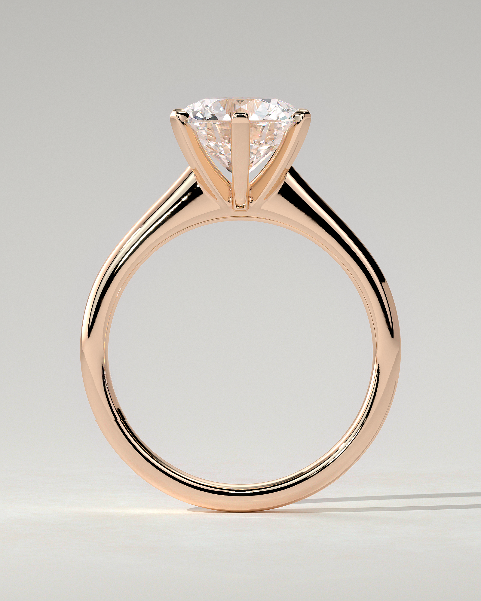 Gabrielle Solitaire Round Ring