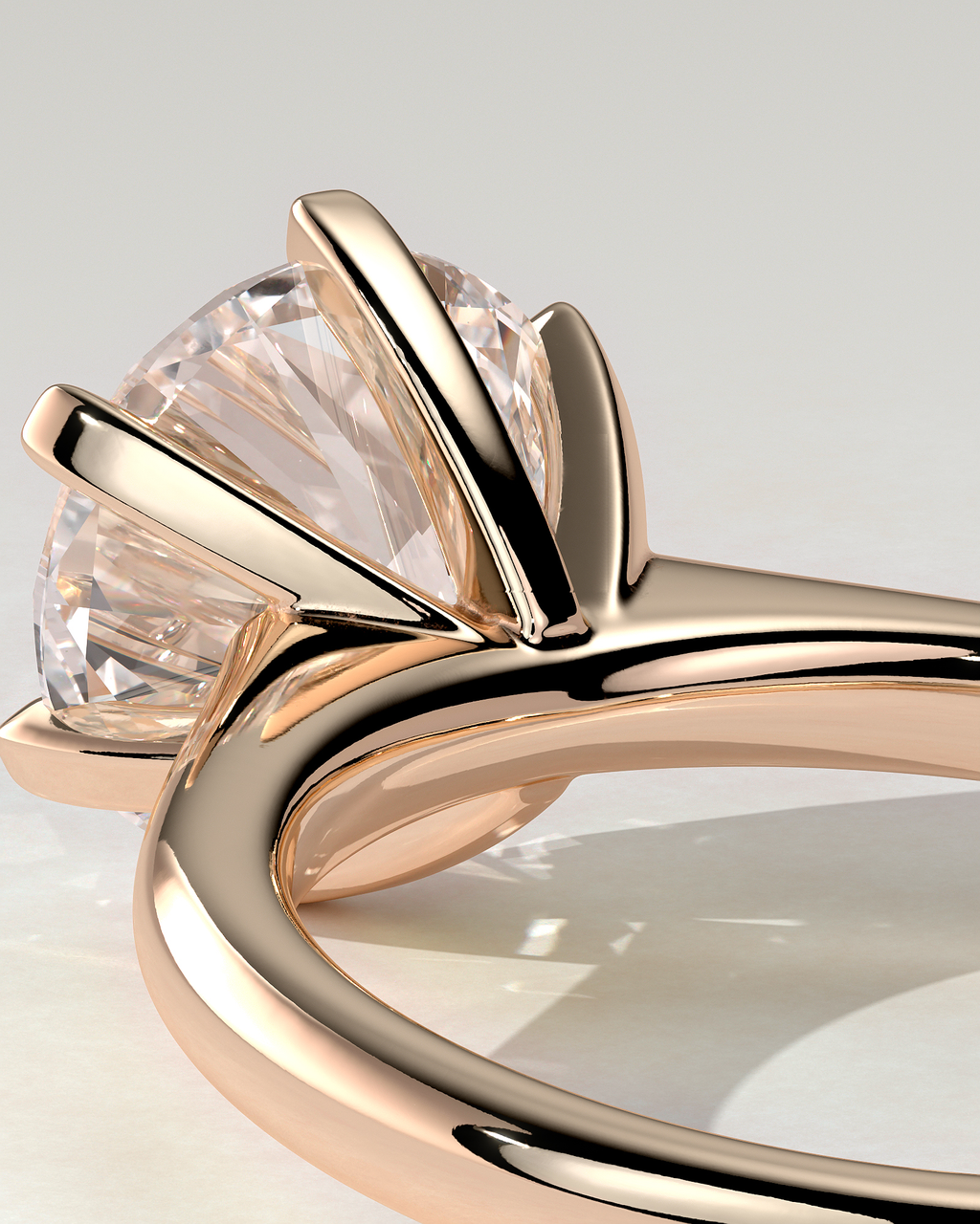 Gabrielle Solitaire Round Ring