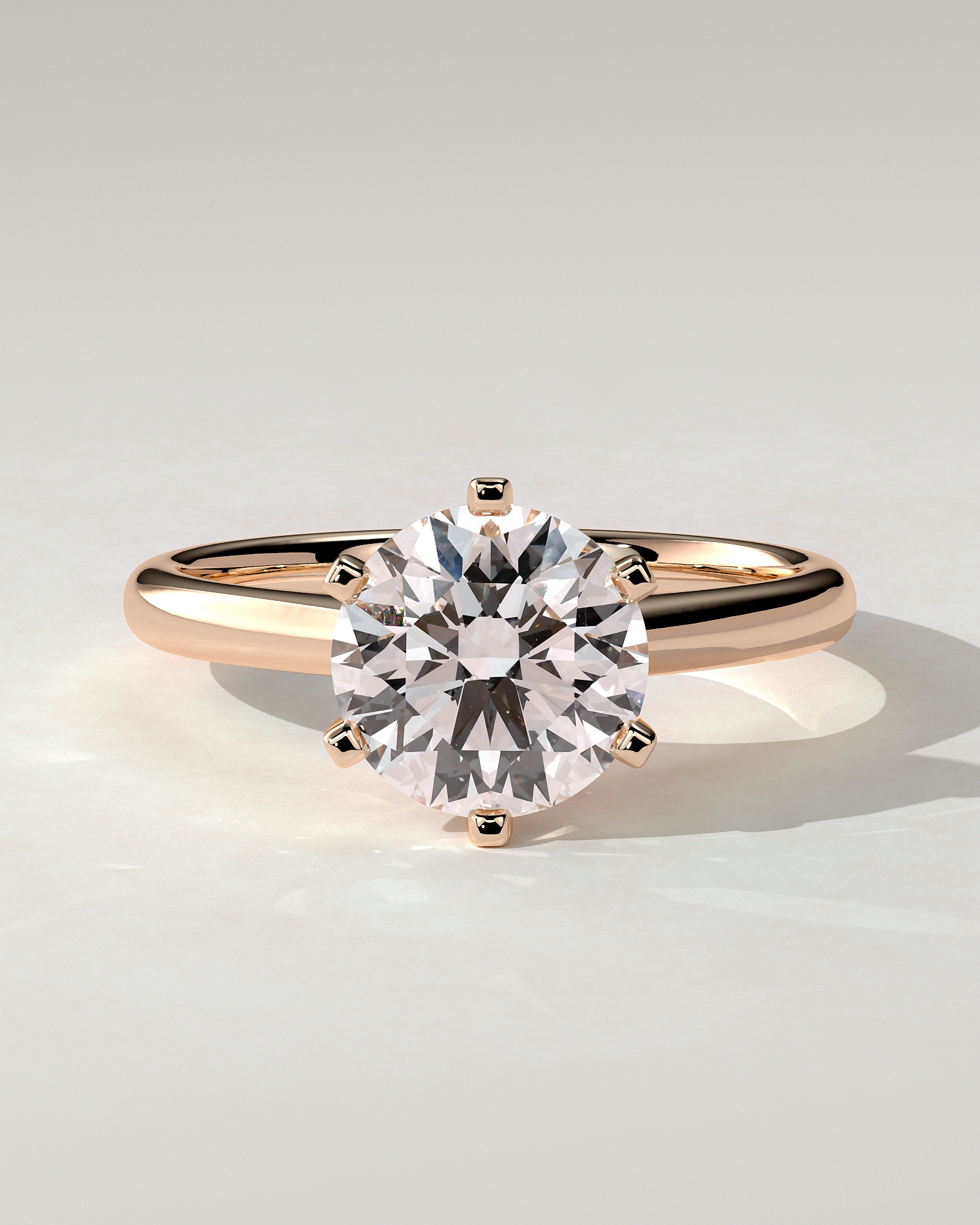 Gabrielle Solitaire Round Ring