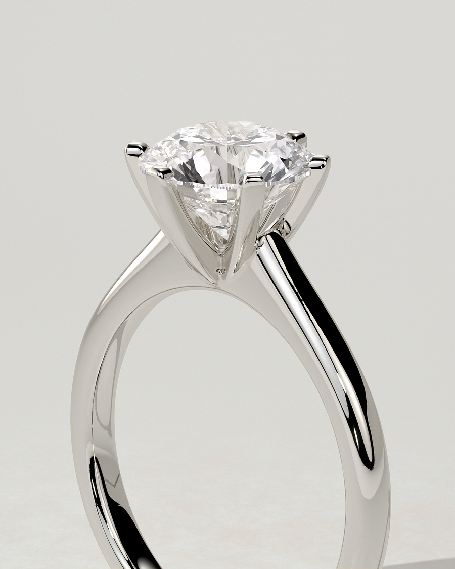 Gabrielle Solitaire Round Ring