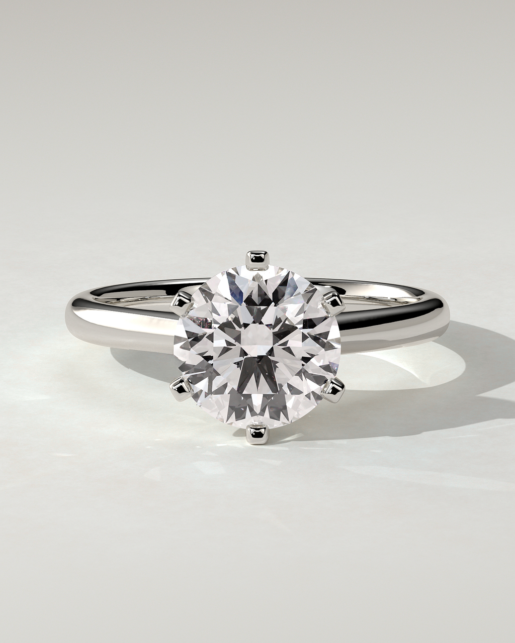 Gabrielle Solitaire Round Ring