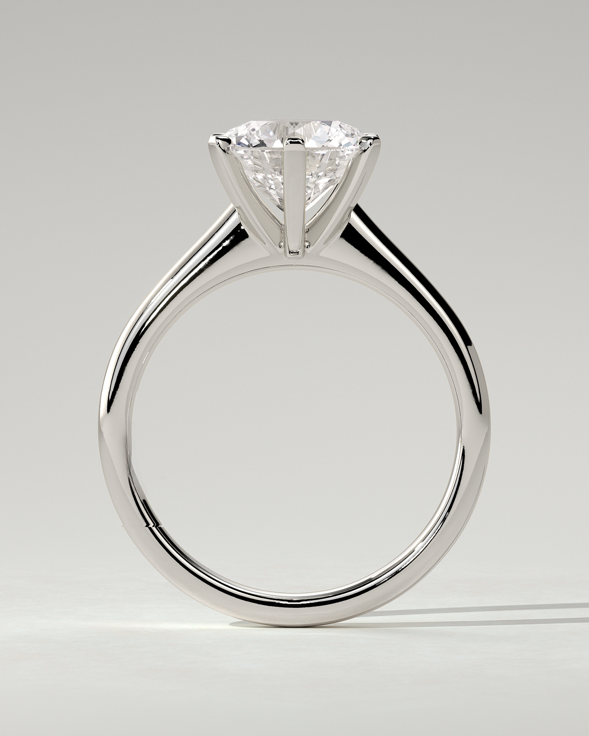 Gabrielle Solitaire Round Ring